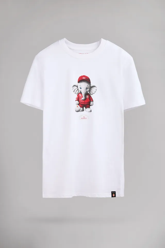 Teddy Smith T-Mascotte MC t-shirt blanc Monaco