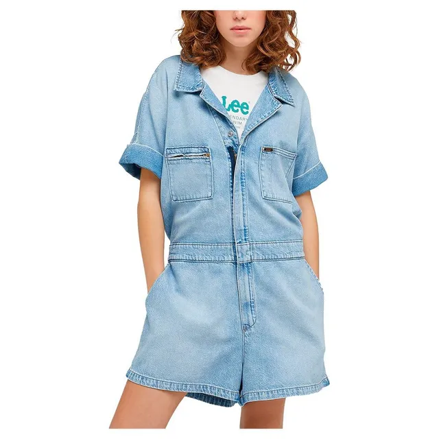 Lee Unionall combi-short femme denim clair XS