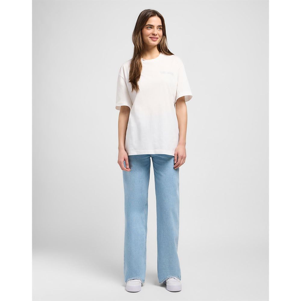 Lee Col Rond t-shirt femme M coton