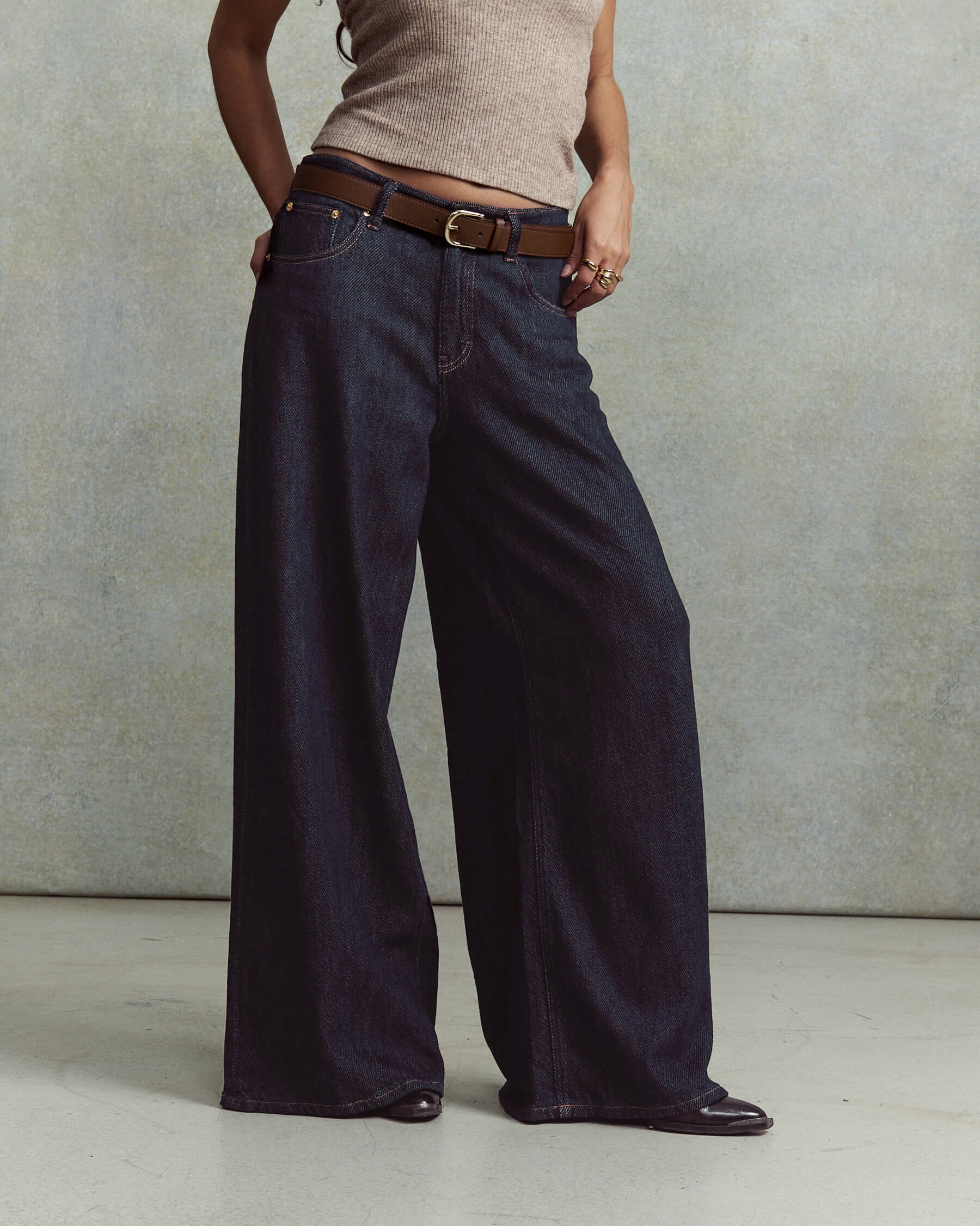 Labdip York Denim 3D jean large bleu brut coton