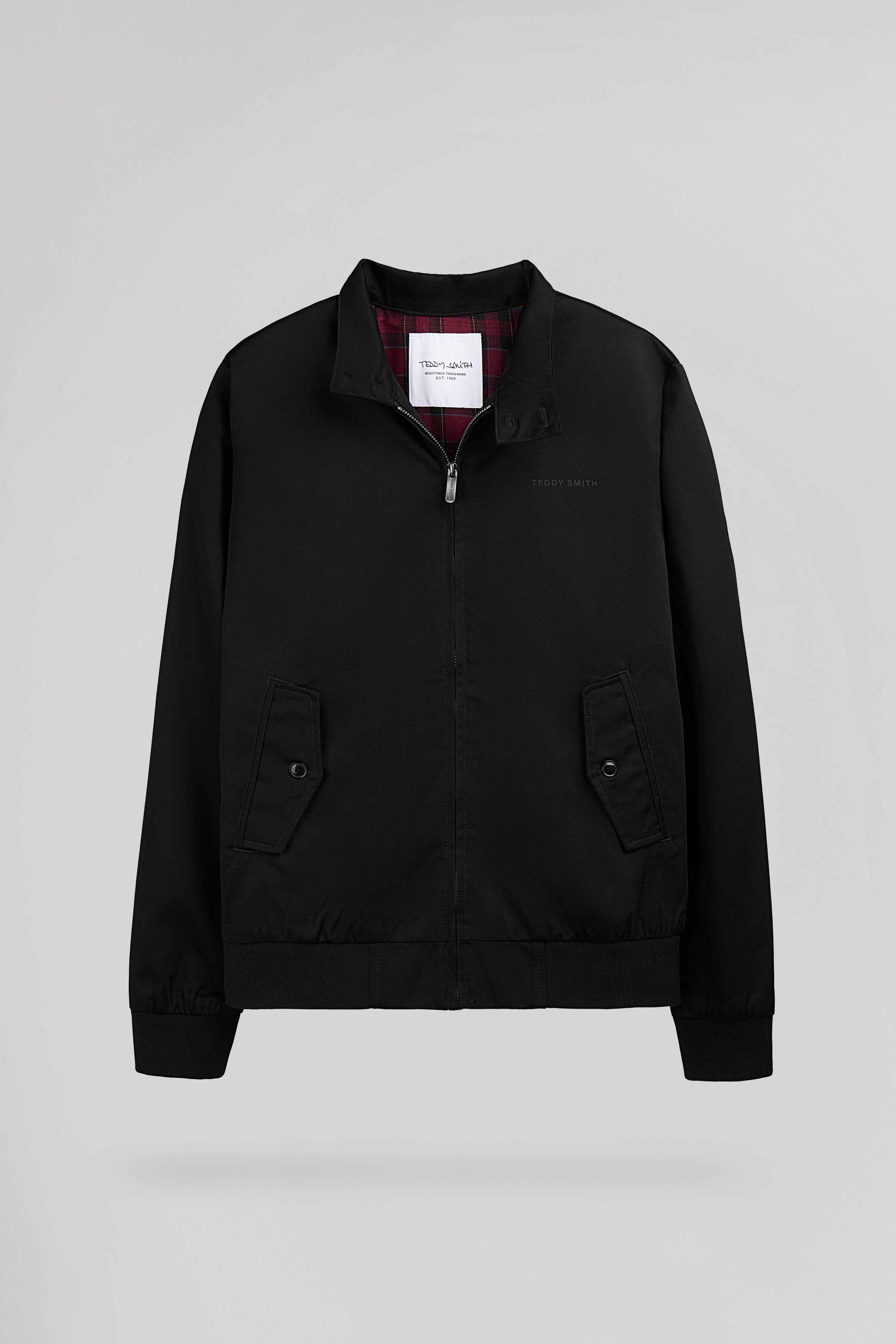 Teddy Smith Sanson 2 blouson twill noir col montant