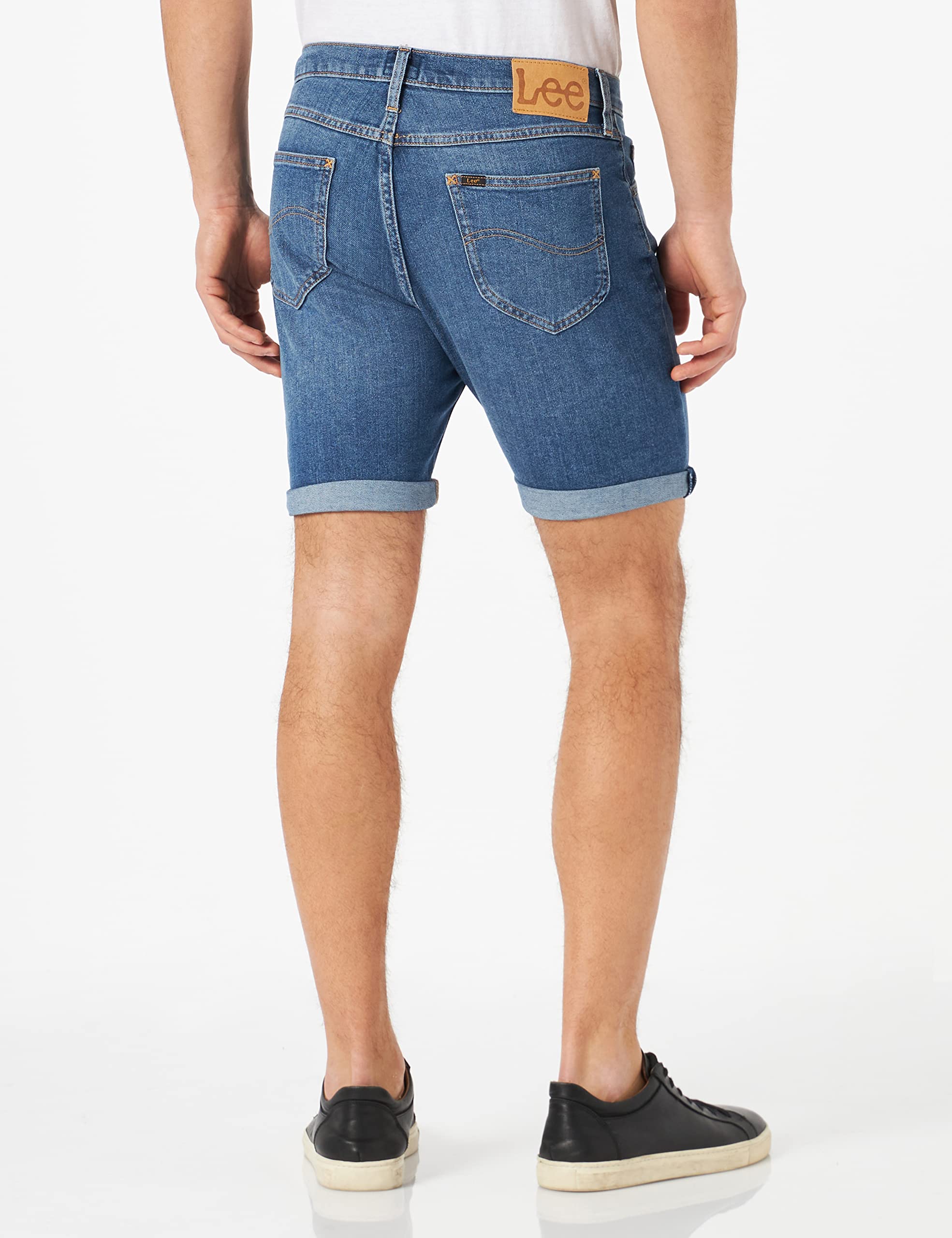 Lee short homme vert militaire coton