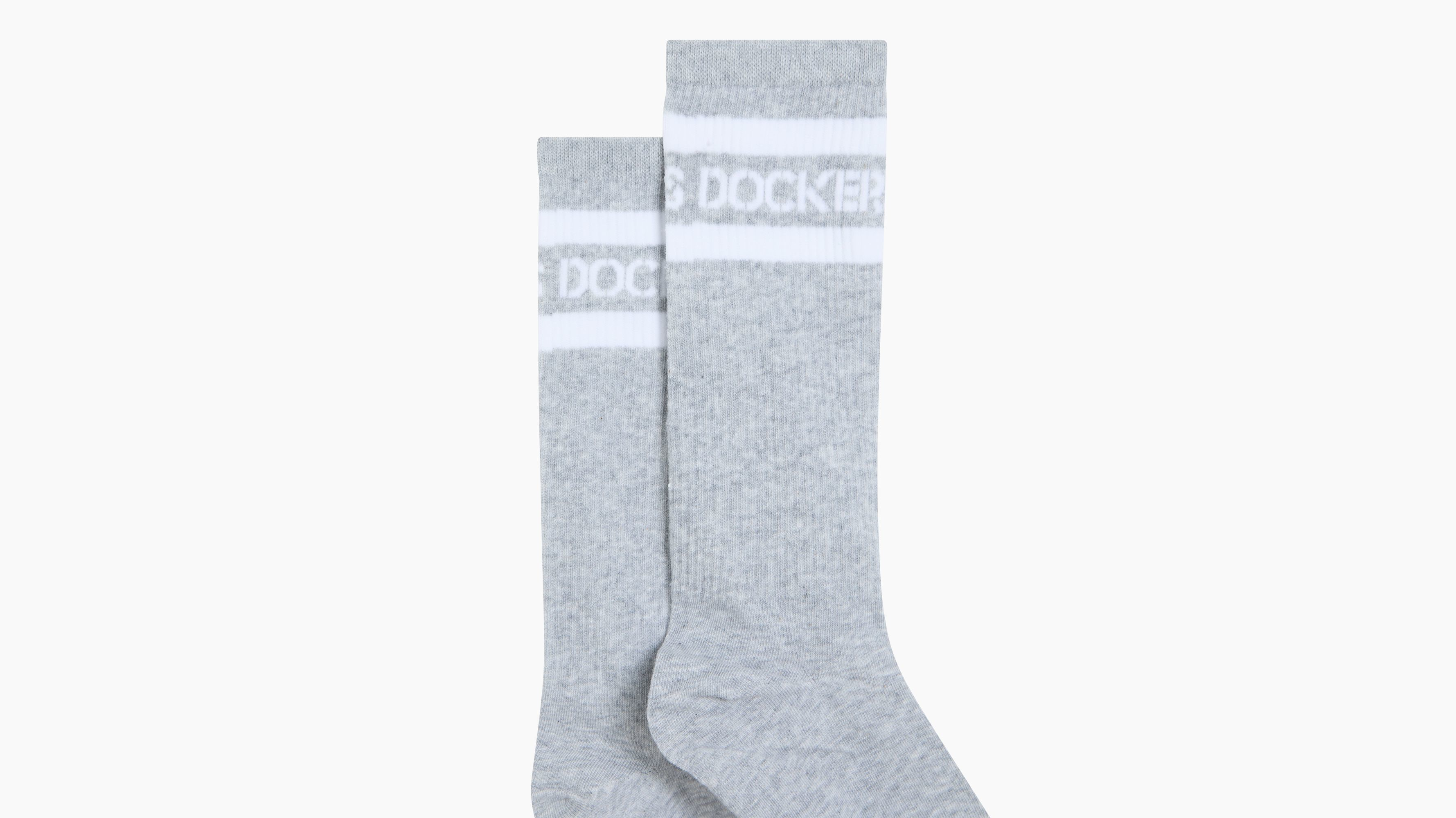 Dockers chaussettes crew grises lot de 3 coton