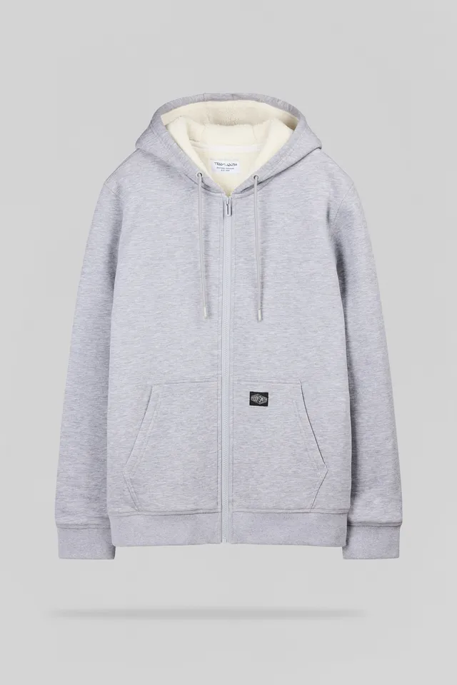 Teddy Smith G-Ony Hoody Zip gilet homme gris chiné
