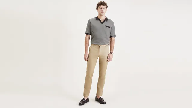 Dockers Original Slim Fit pantalon chino beige coton stretch
