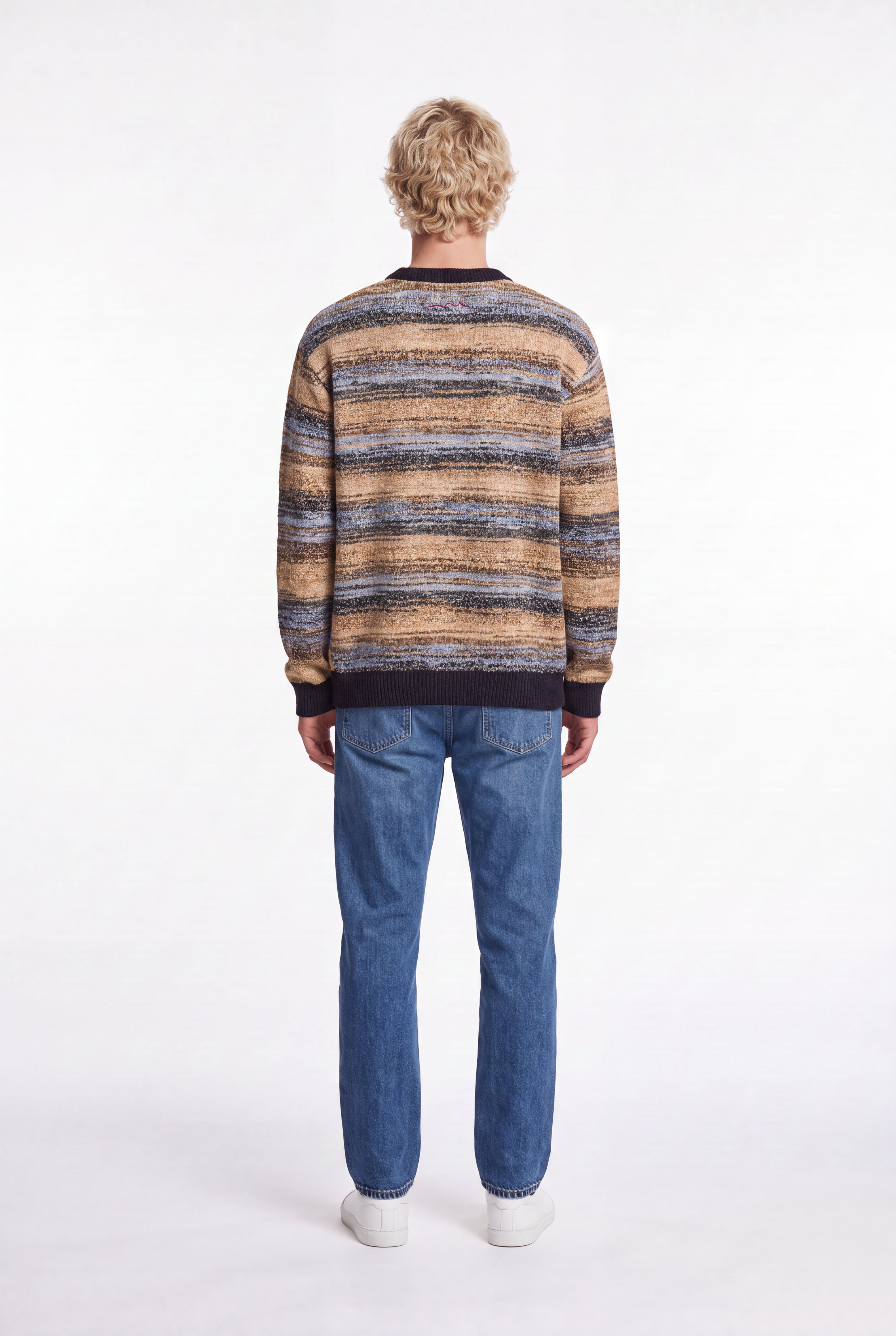 Teddy Smith P-Milo pull homme jacquard dark navy