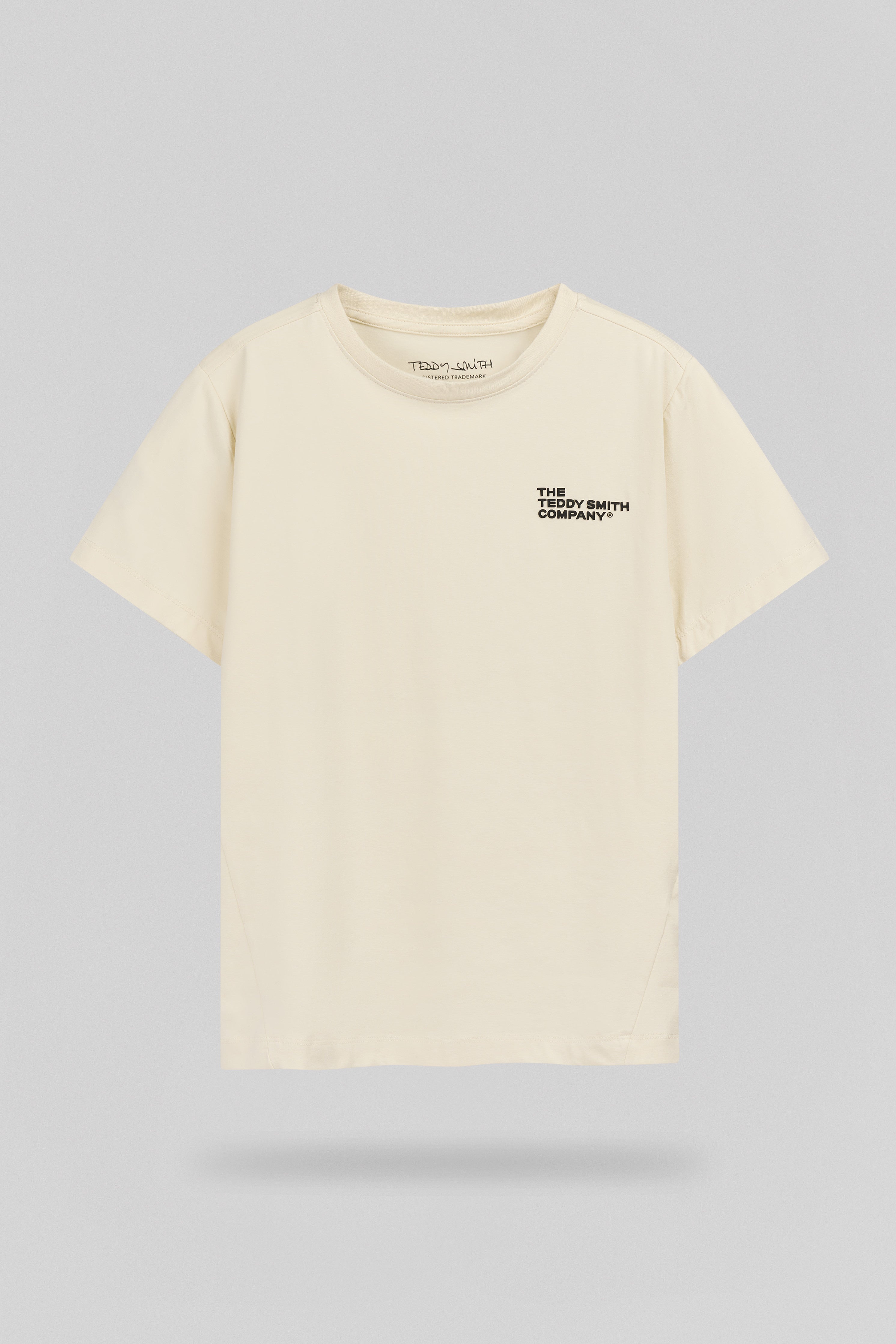 Teddy Smith T-Company t-shirt cream ajusté garçon