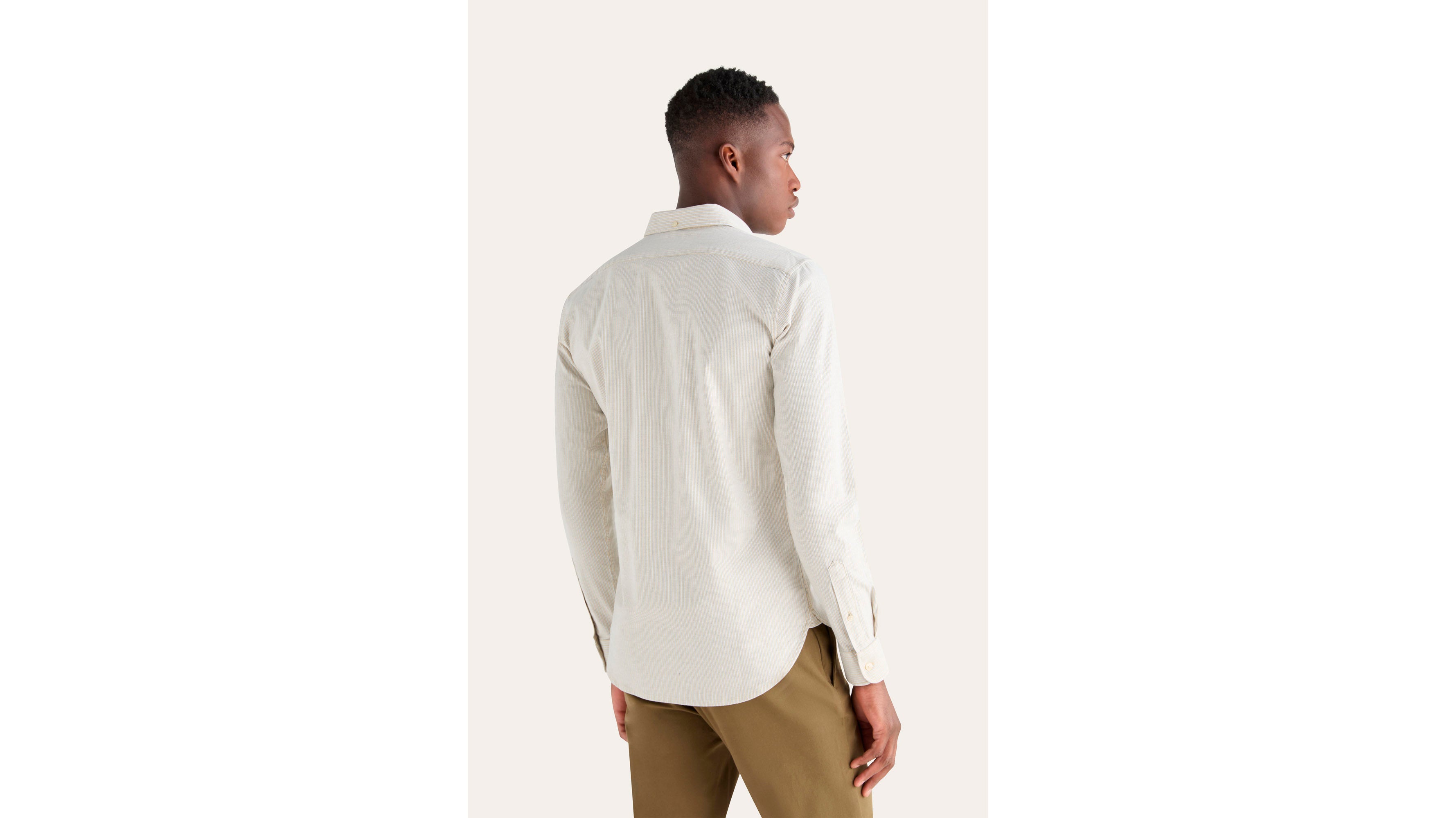 Dockers Oxford chemise slim jaune stretch