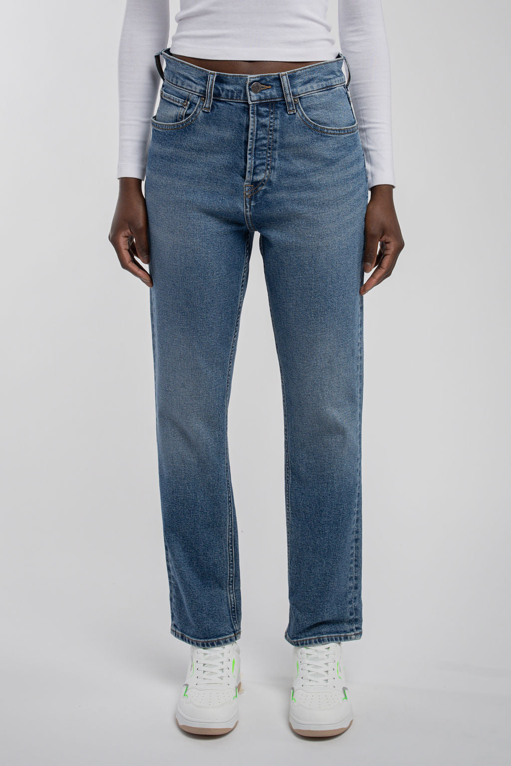 Teddy Smith P-Ginger Straight jean droit indigo taille haute