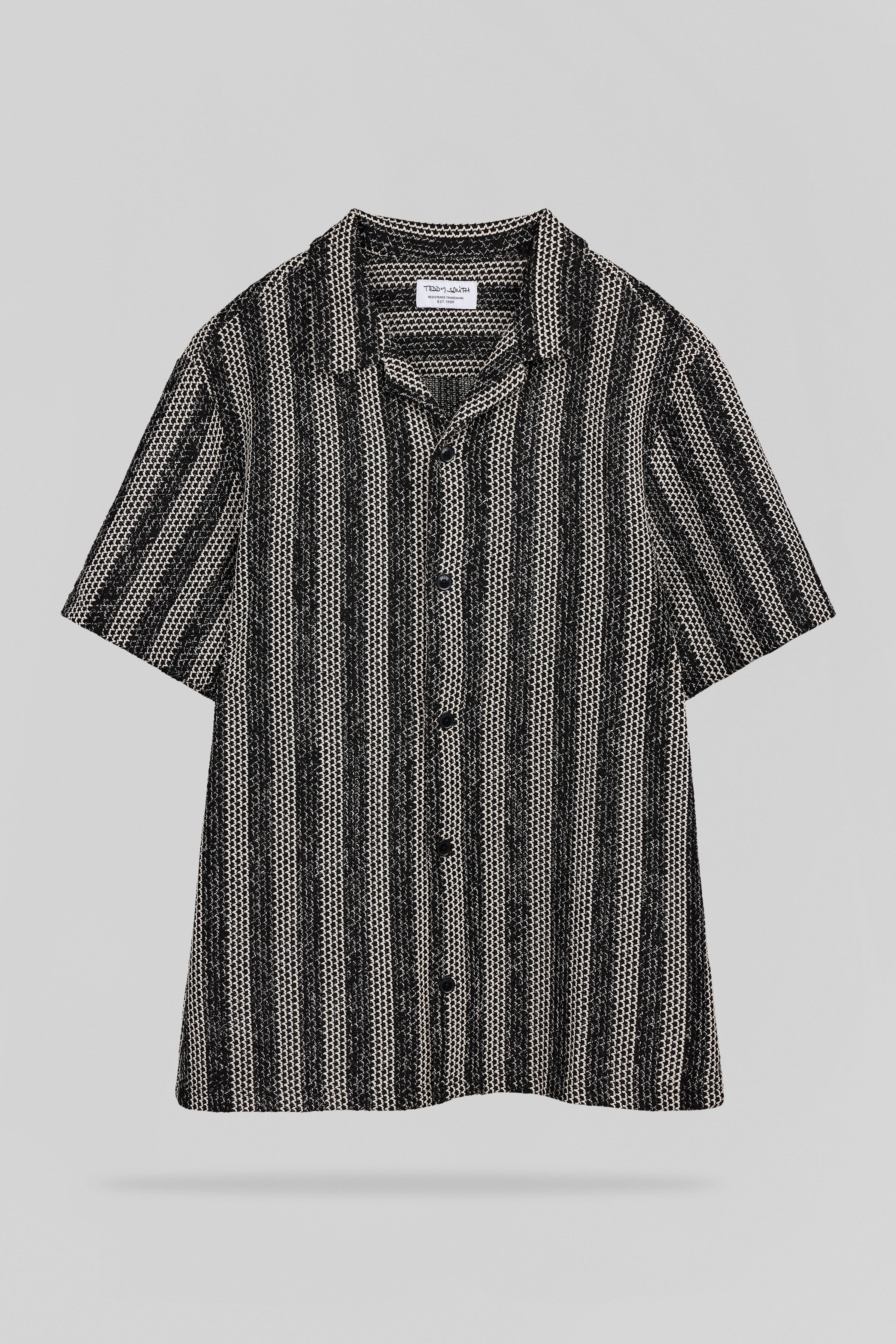 Teddy Smith C-Zeppelin MC chemise hawaïenne charbon