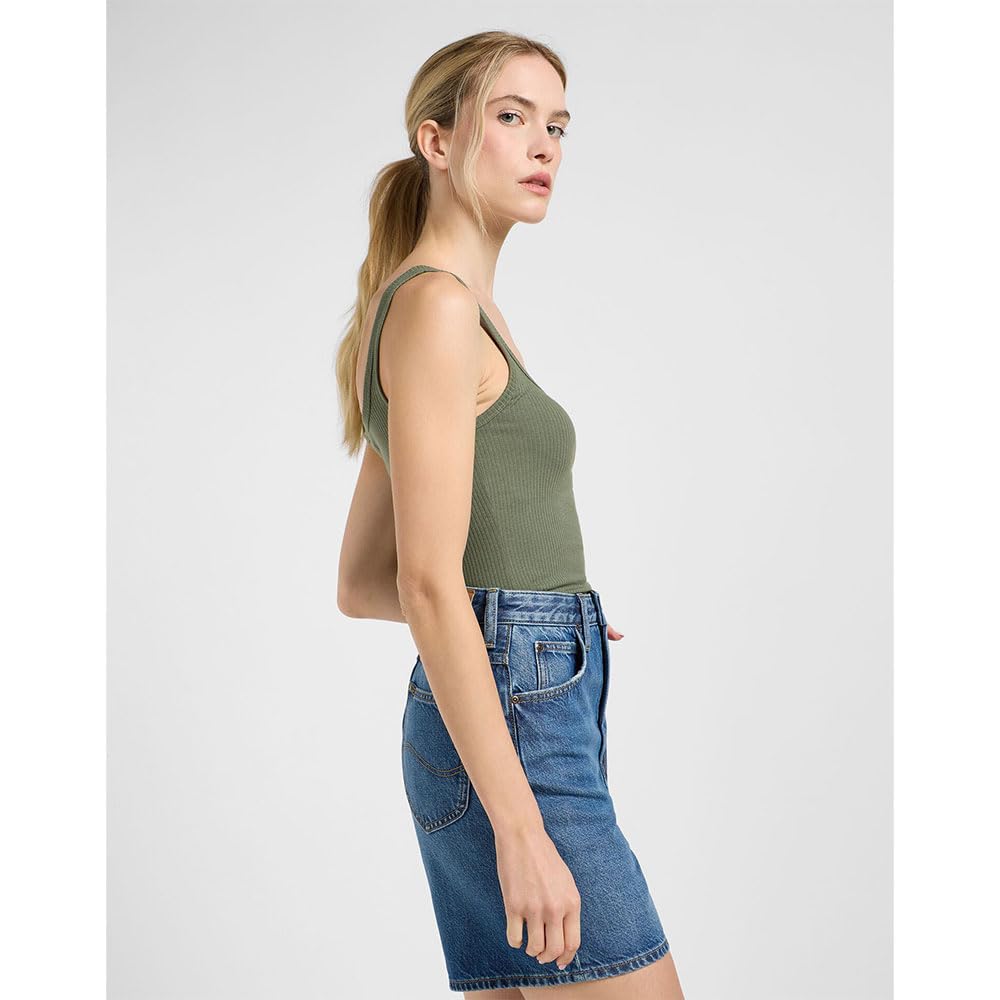 Lee Square Tank débardeur femme Olive Grove coupe slim