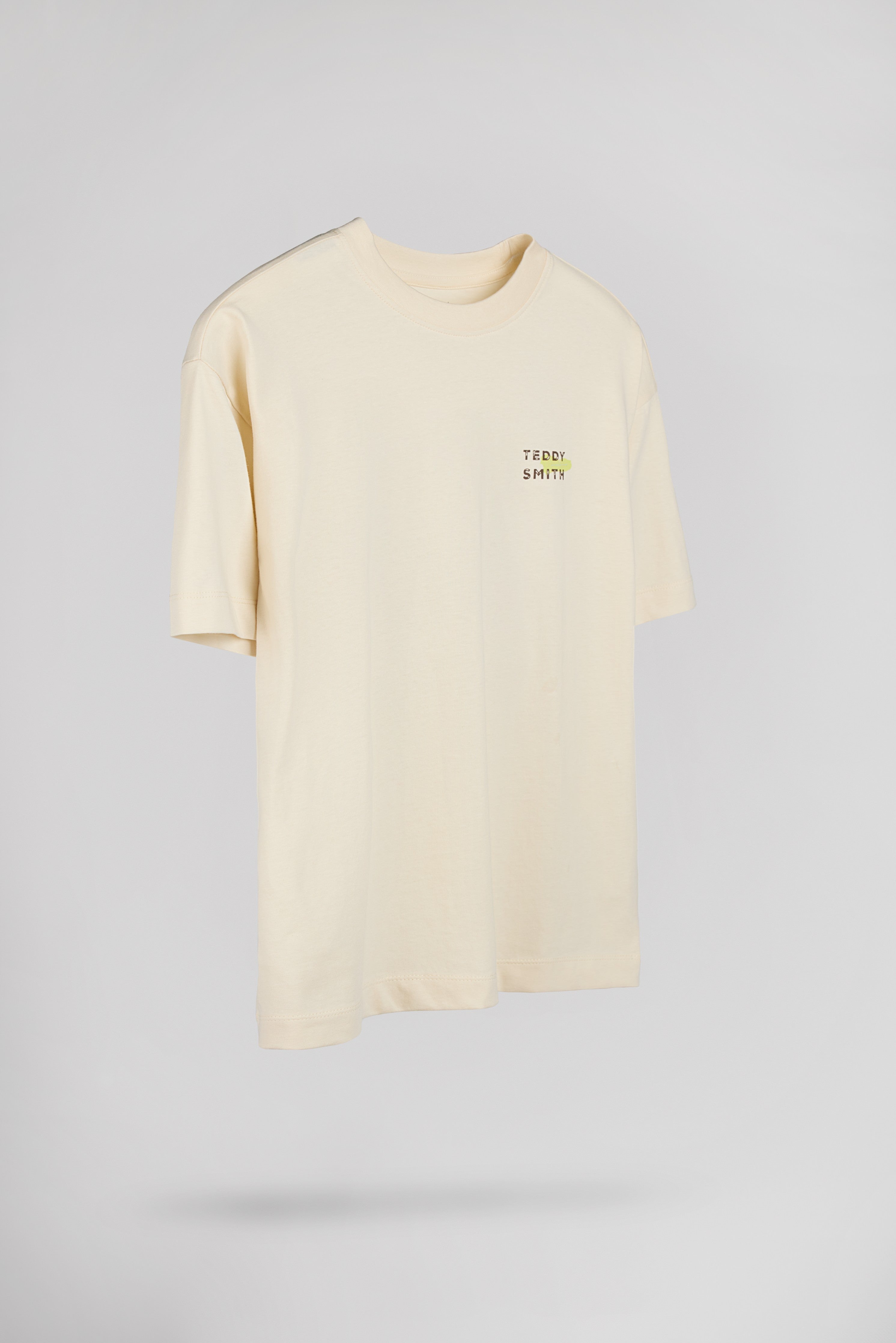 Teddy Smith T-Raymond t-shirt enfant cream coton