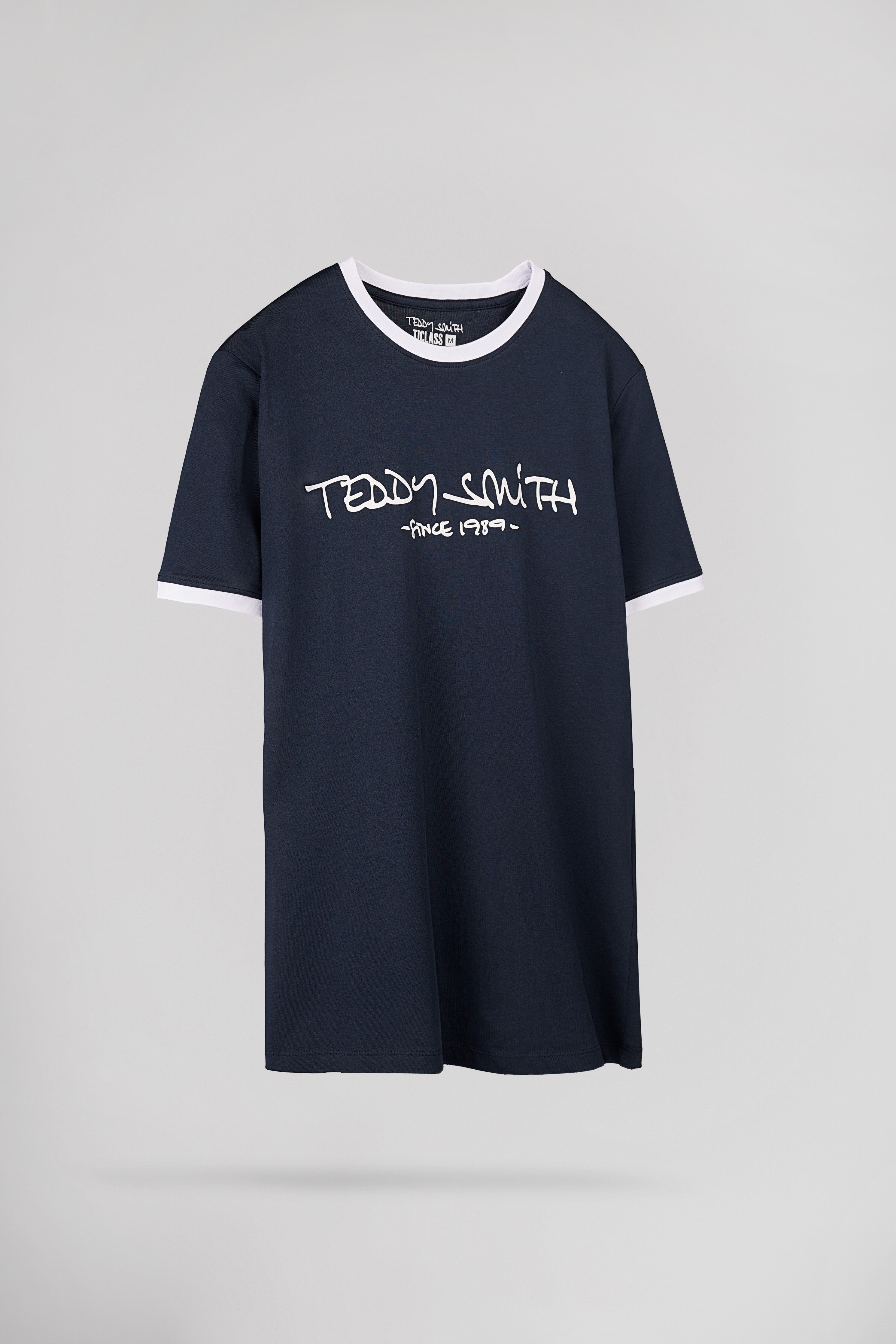 Teddy Smith Ticlass MC t-shirt bleu marine coton