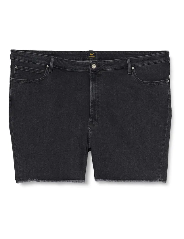 Lee Boyfriend short femme noir grande taille denim
