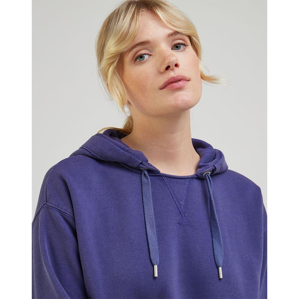 Lee Relaxed sweat capuche femme myrtille molleton