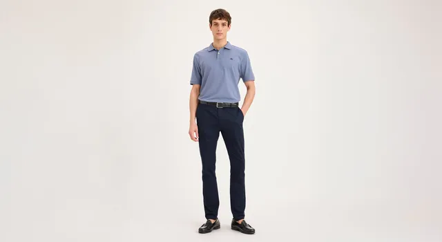 Dockers Signature Iron Free Skinny chino bleu antitache