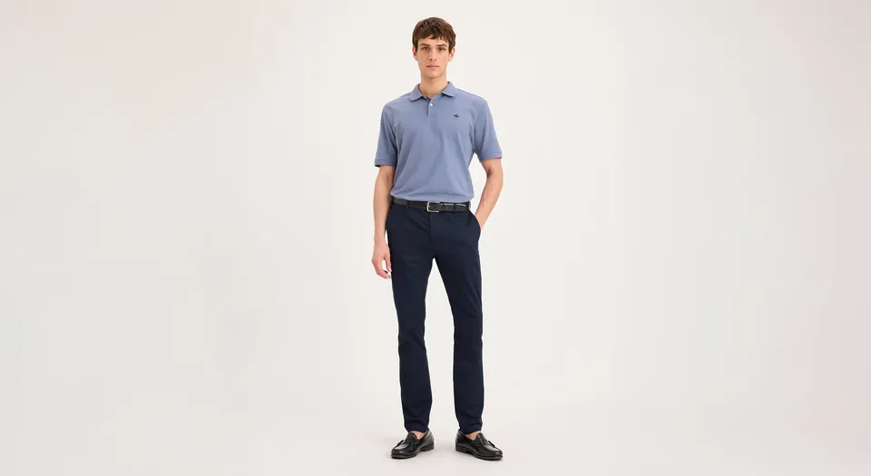 Dockers Signature Iron Free Skinny chino bleu antitache