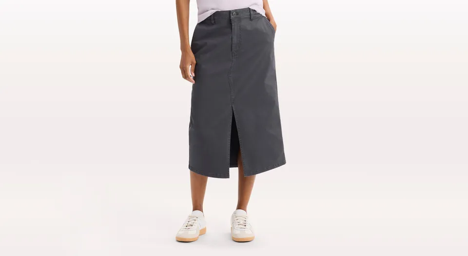 Dockers jupe chino femme classique bleu stretch