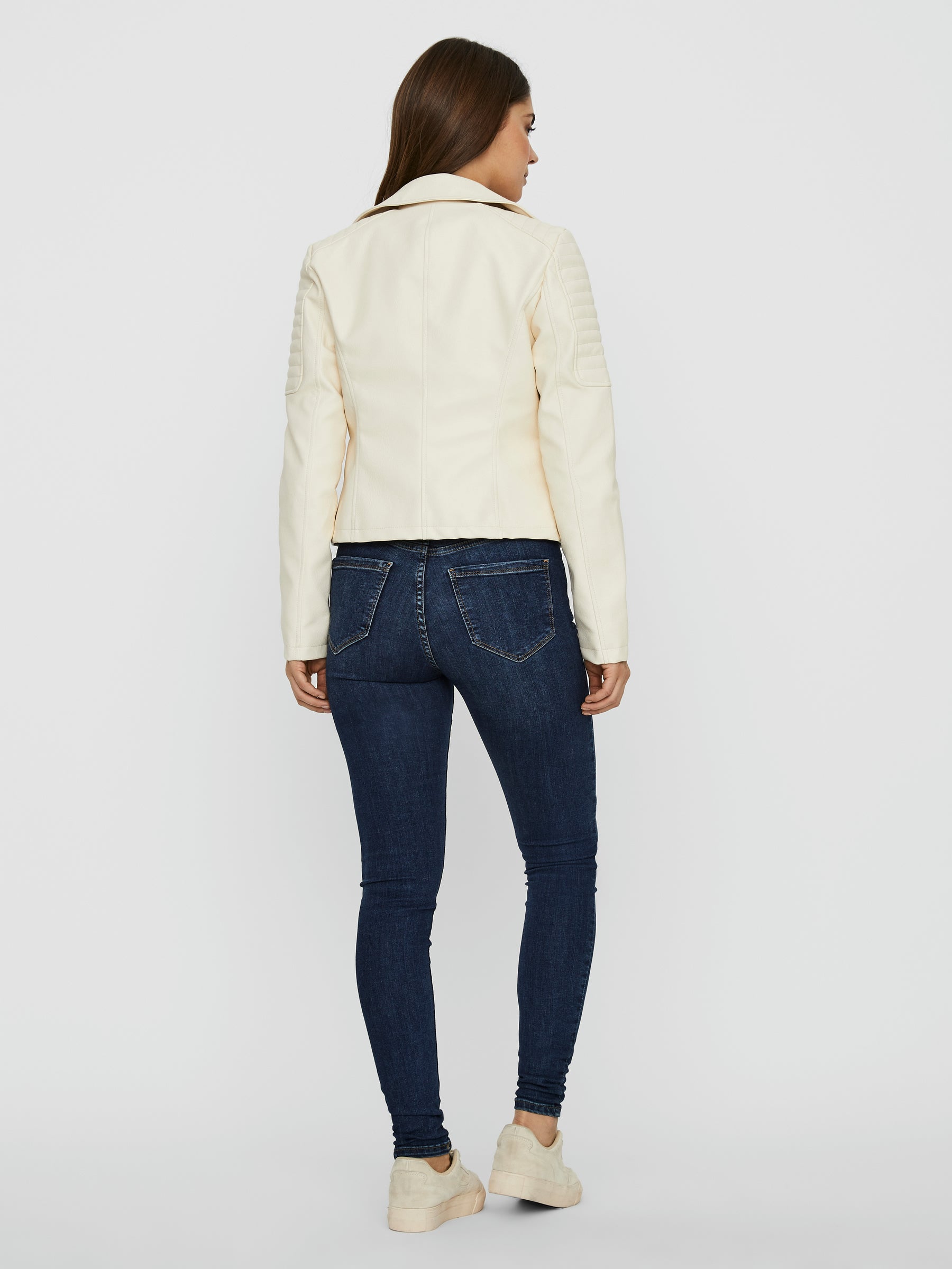Noisy May veste simili cuir courte coupe ajustée