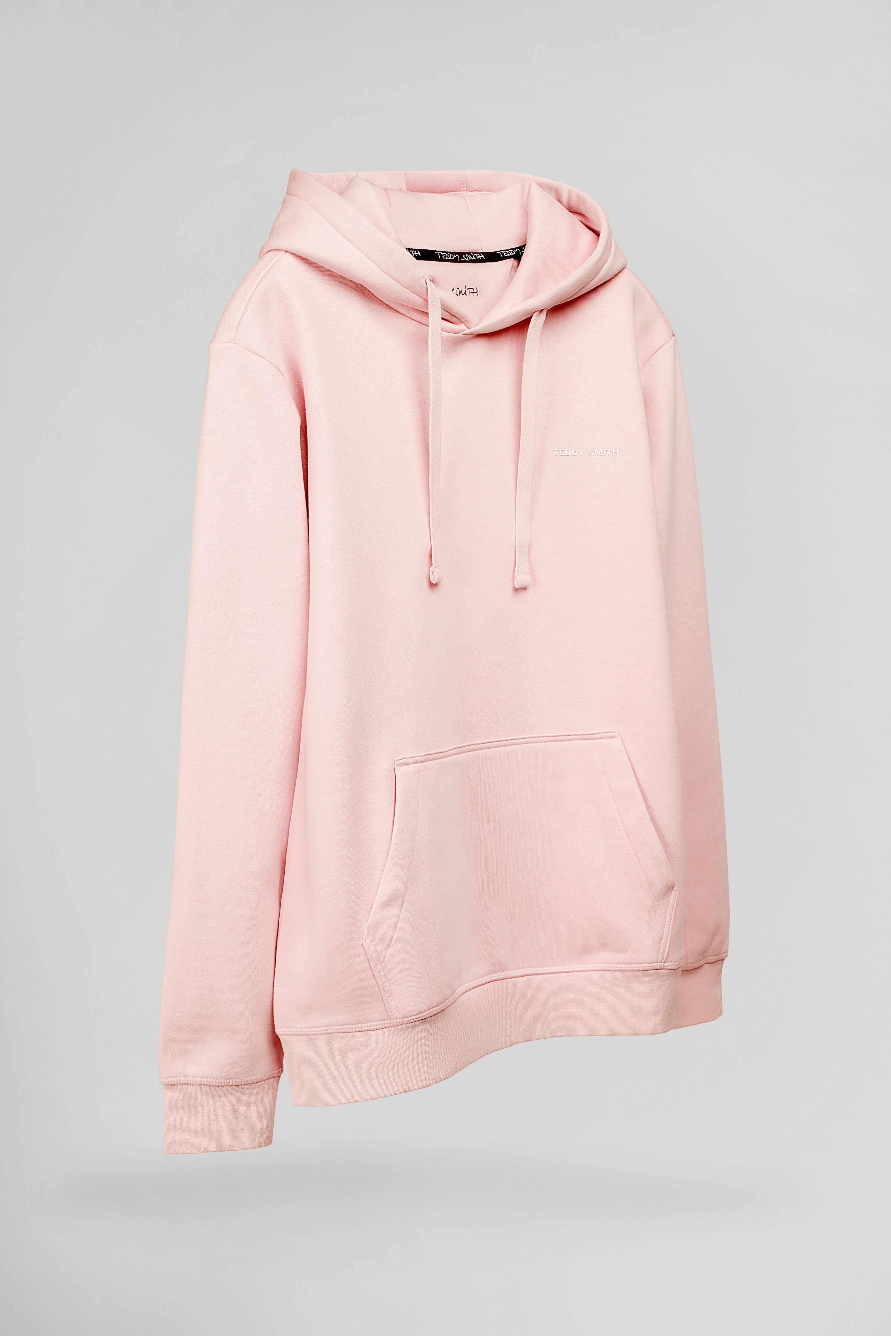 Teddy Smith S-Nark Hoody sweat capuche rose pastel molleton