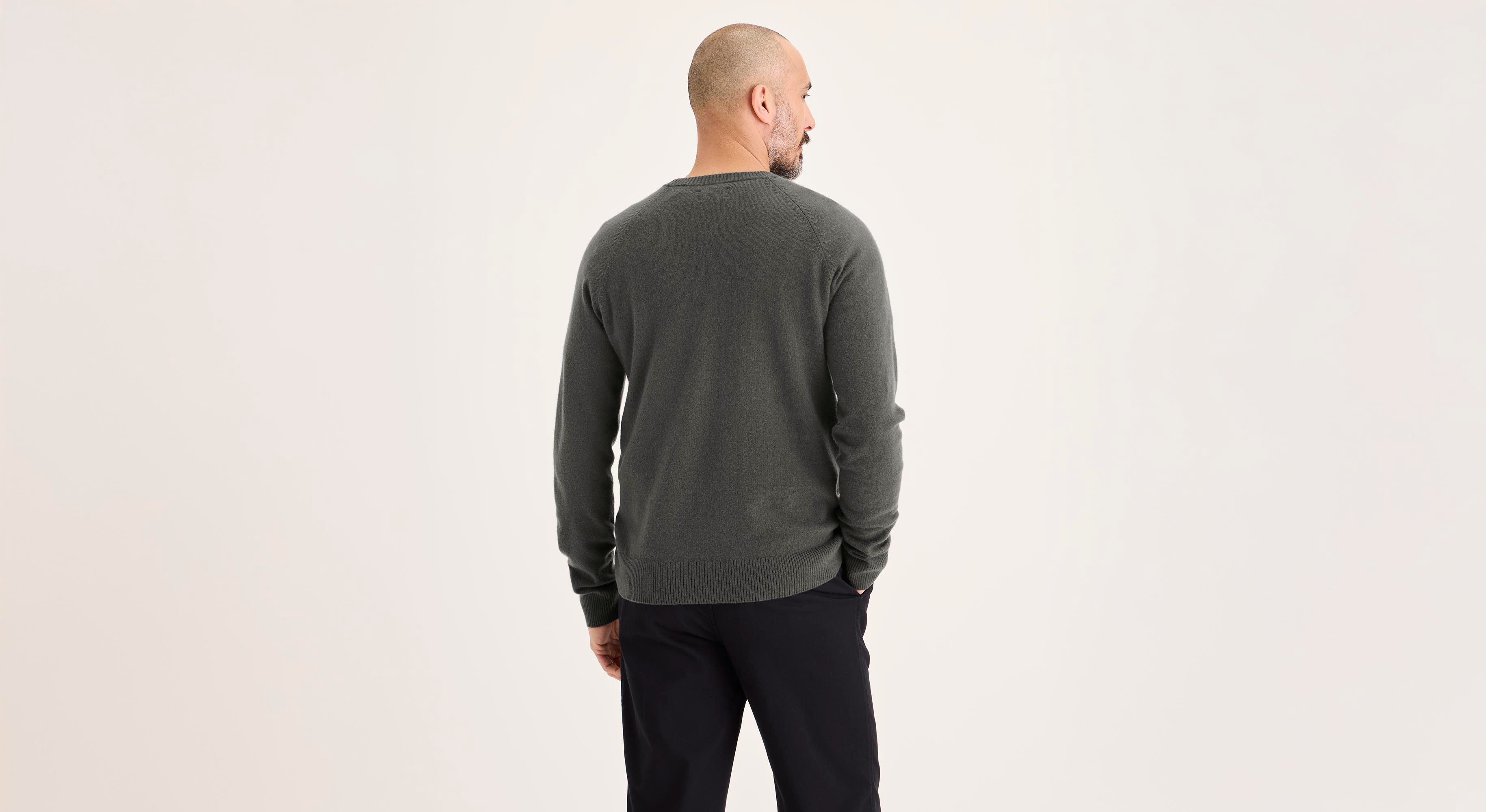 Dockers Crafted Cashmere pull vert cachemire regular