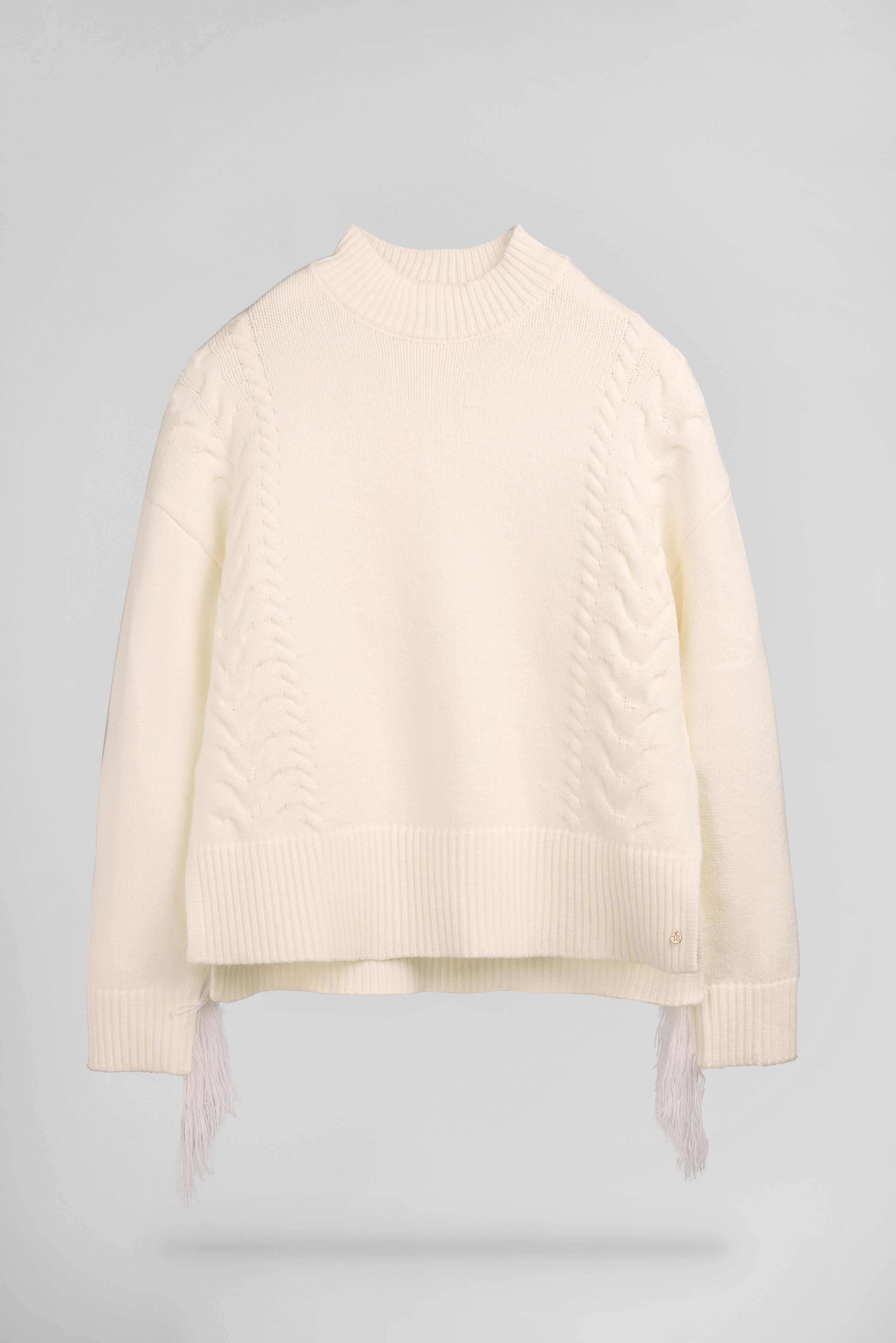 Teddy Smith P-Jennah pull blanc femme torsades
