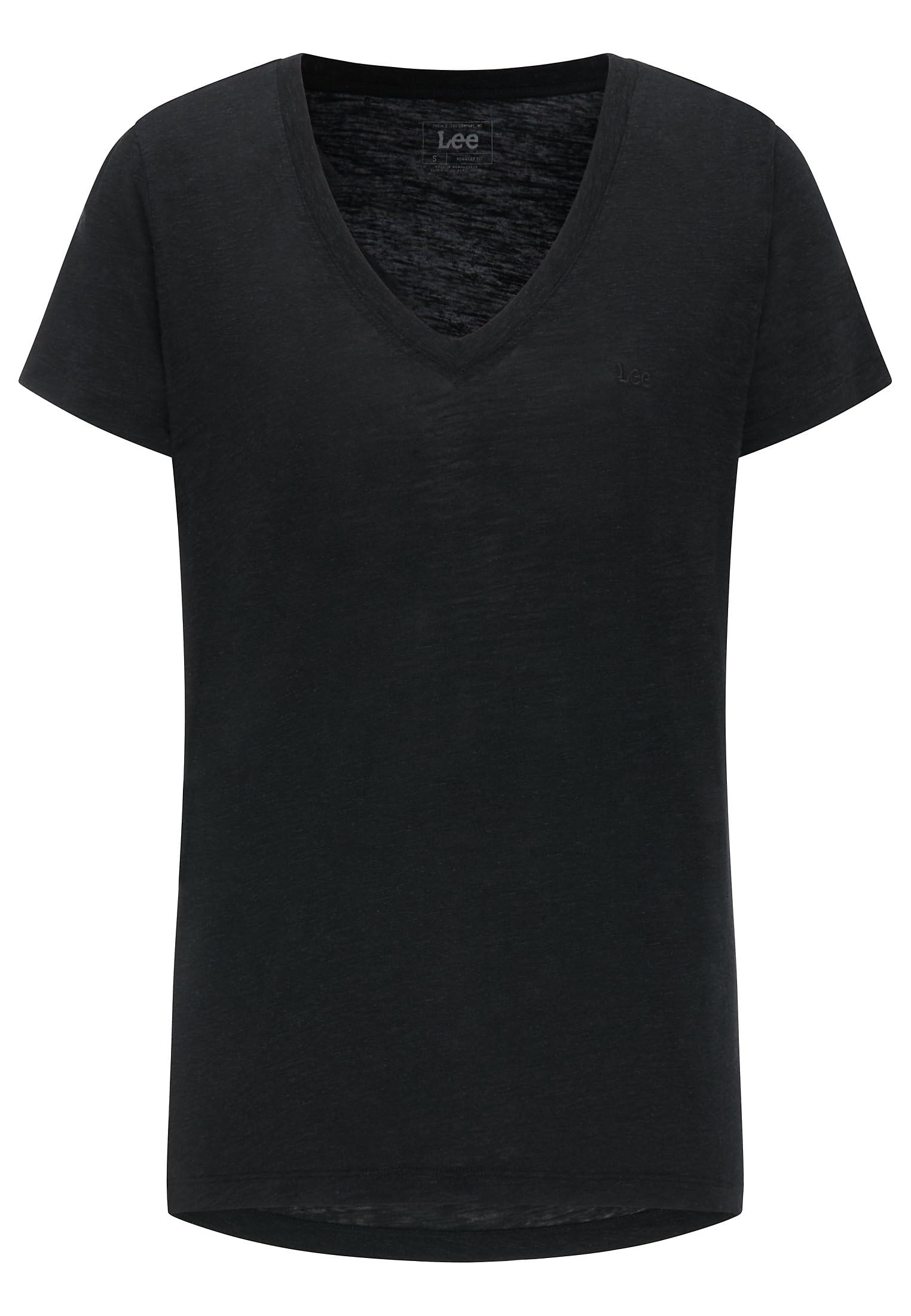 Lee V Neck Tee t-shirt femme blanc éclatant lin col V