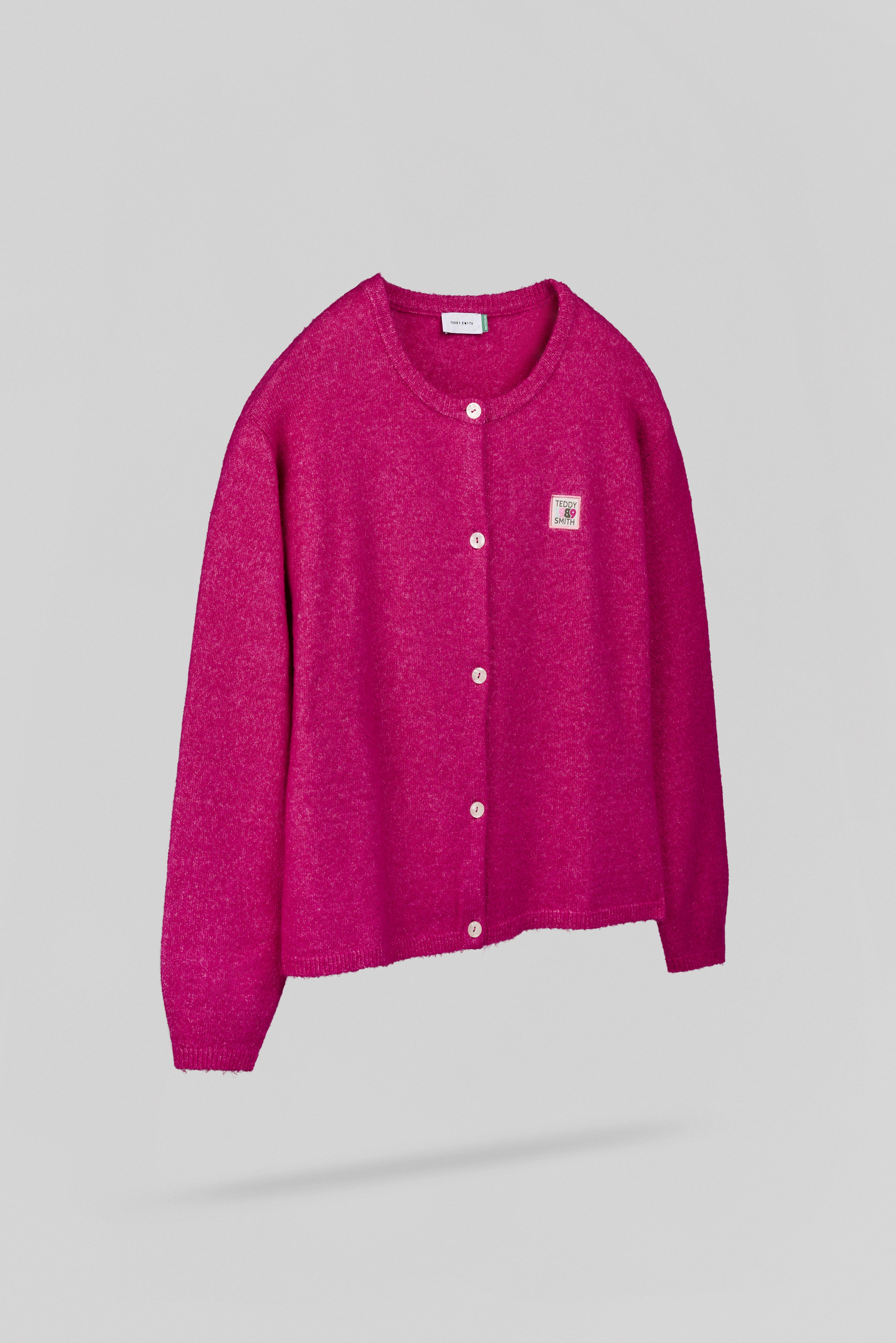 Teddy Smith G-Amelia Gilet Fushia Chiné Femme