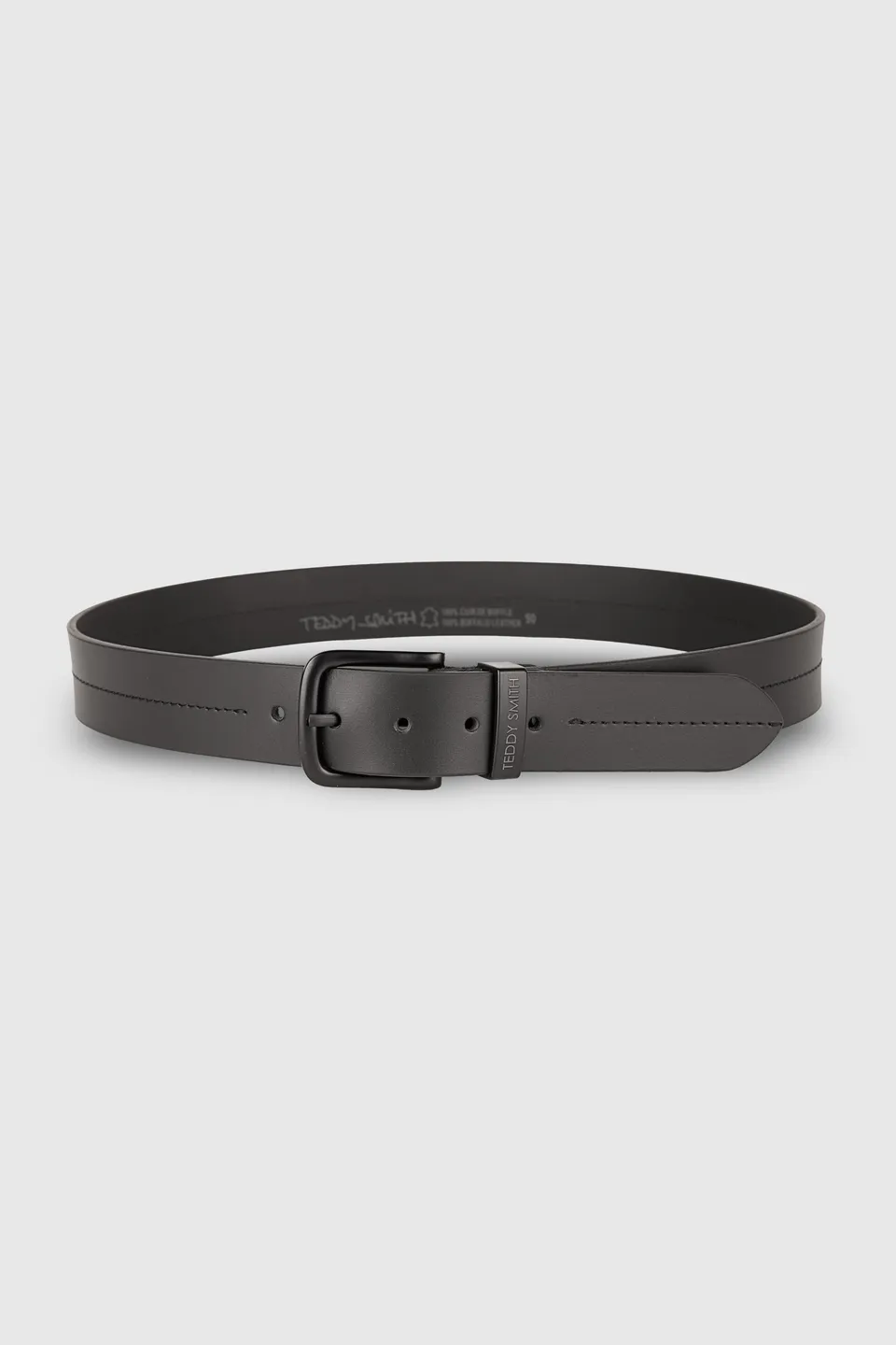 Teddy Smith C-Solar ceinture cuir noir mat