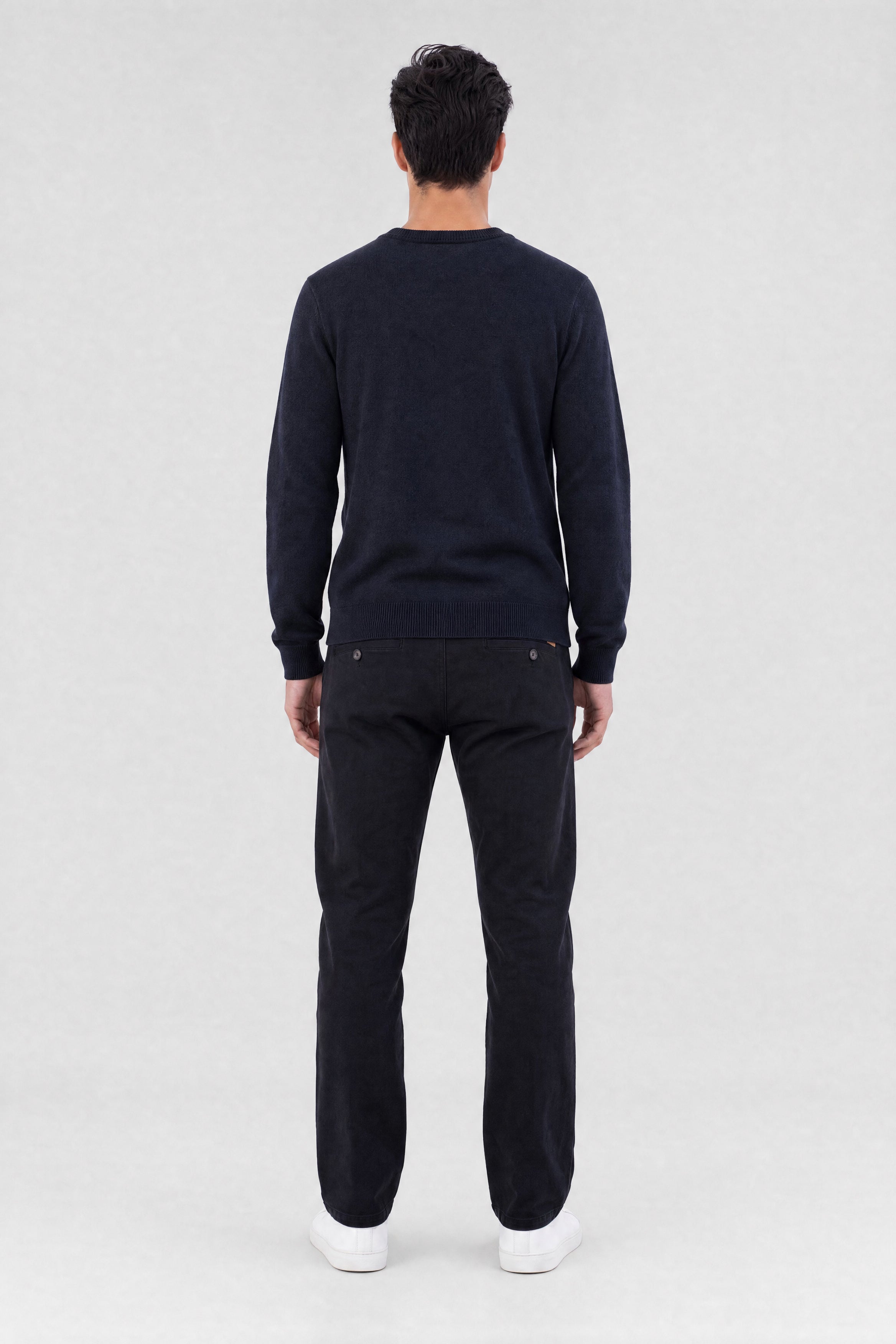 Teddy Smith P-Martino pull bleu marine chiné homme slim