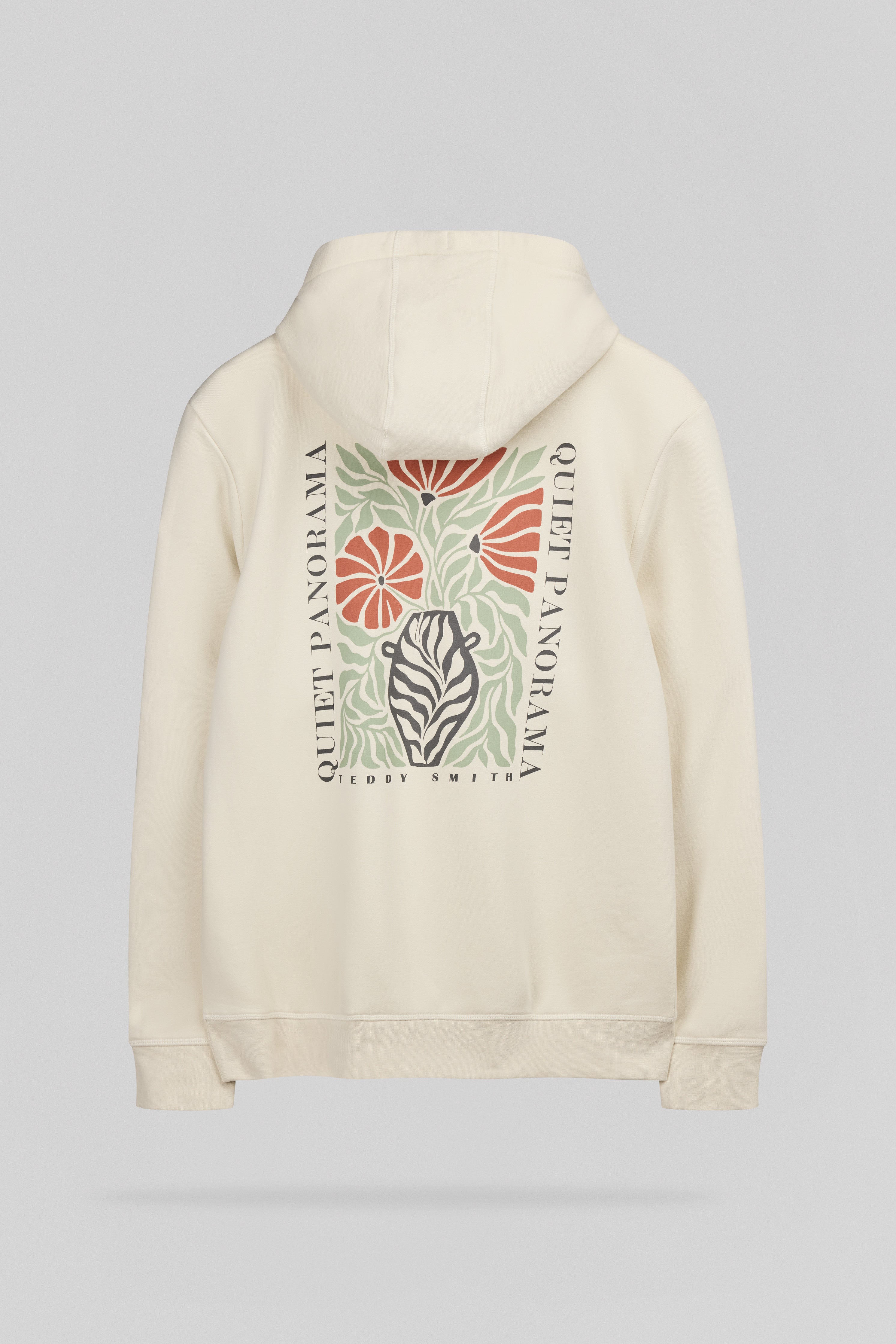 Teddy Smith S-Panorama Hood sweat capuche crème coton