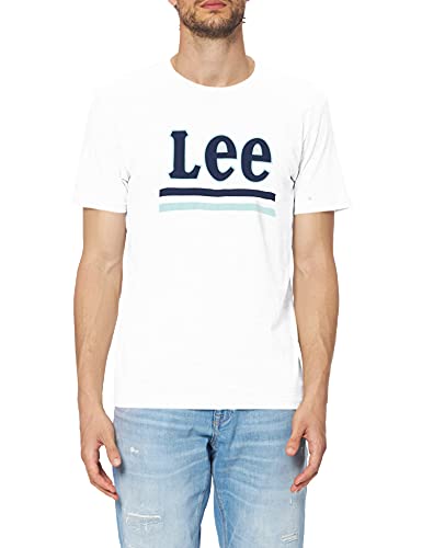Lee Stripe Tee T-shirt homme blanc coupe régulière