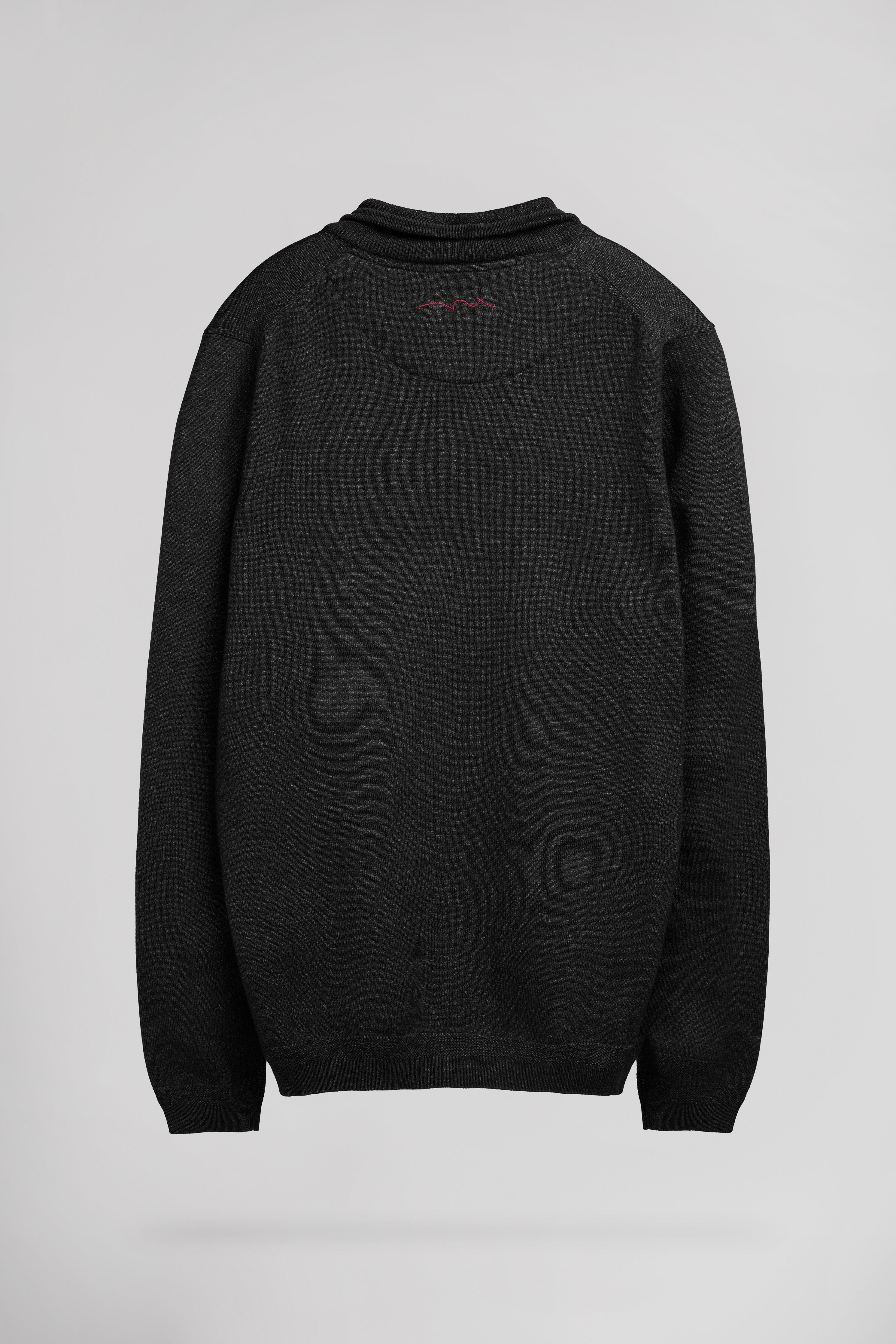 Teddy Smith P-Marty 2 pull gris anthracite col zippé