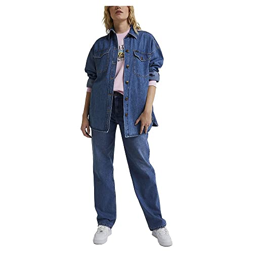 Lee Shacket veste-chemise femme XL Hazy Indigo denim léger