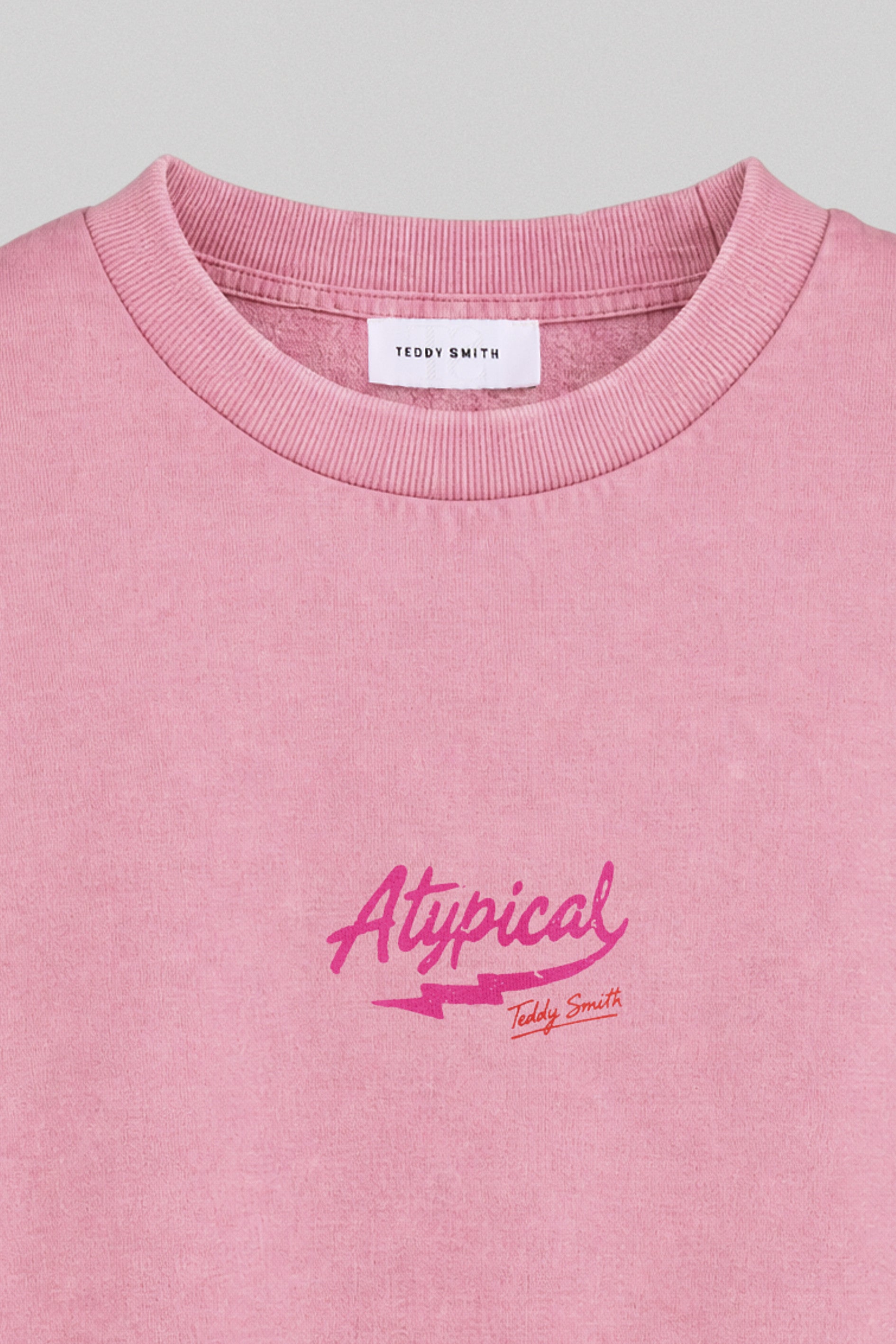 Teddy Smith S-Atypical RC sweat femme rose bonbon imprimé