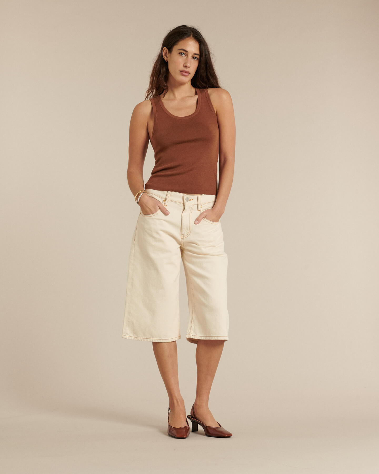 Labdip Kyoto FM-PO1604-WH 30 bermuda écru coton