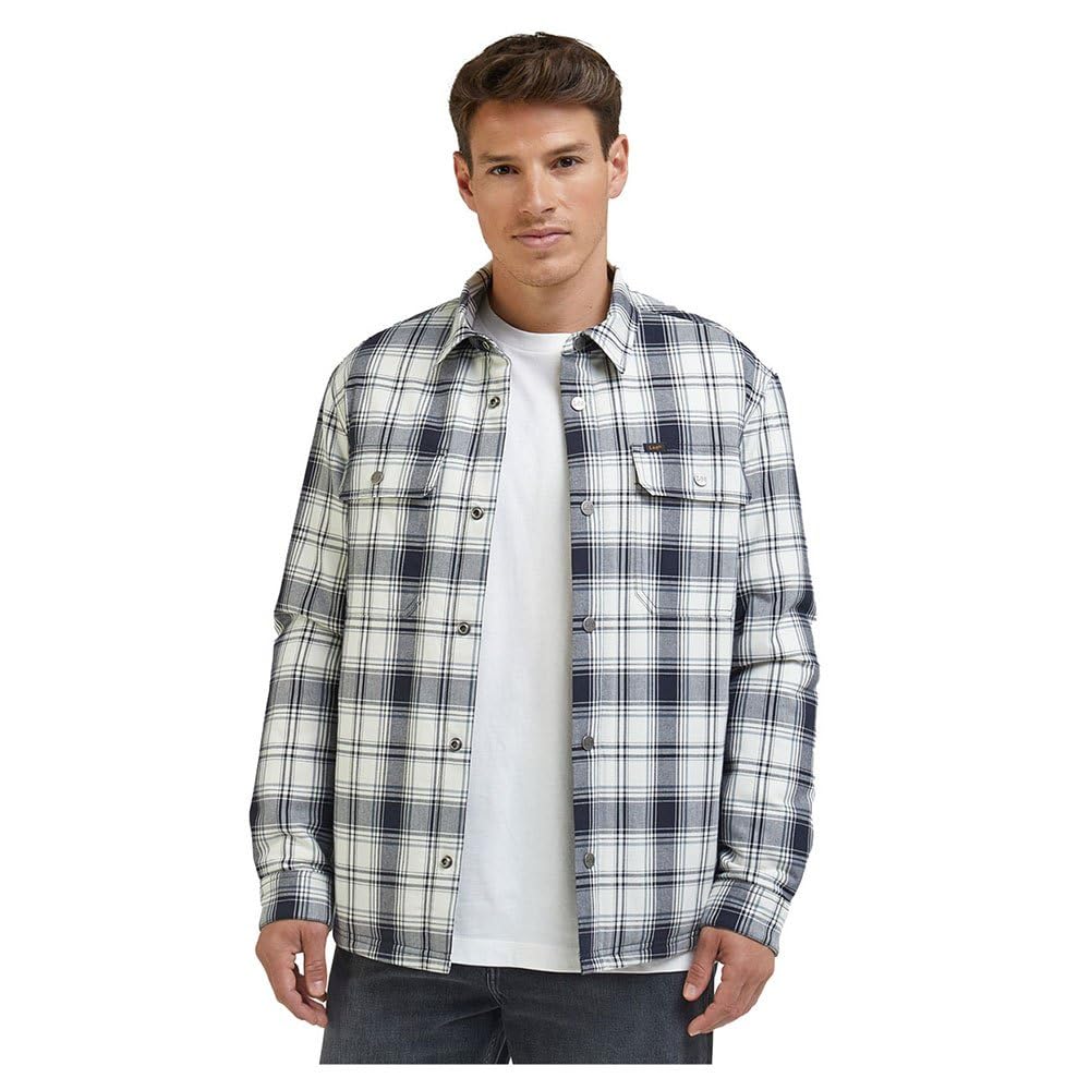 Lee Workwear Overshirt surchemise homme S écru coton