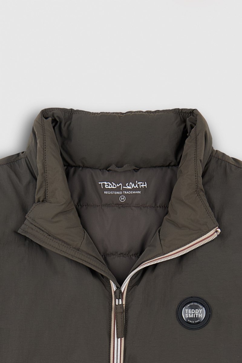 Teddy Smith B-Oly blouson sans manches raven kaki deperlant