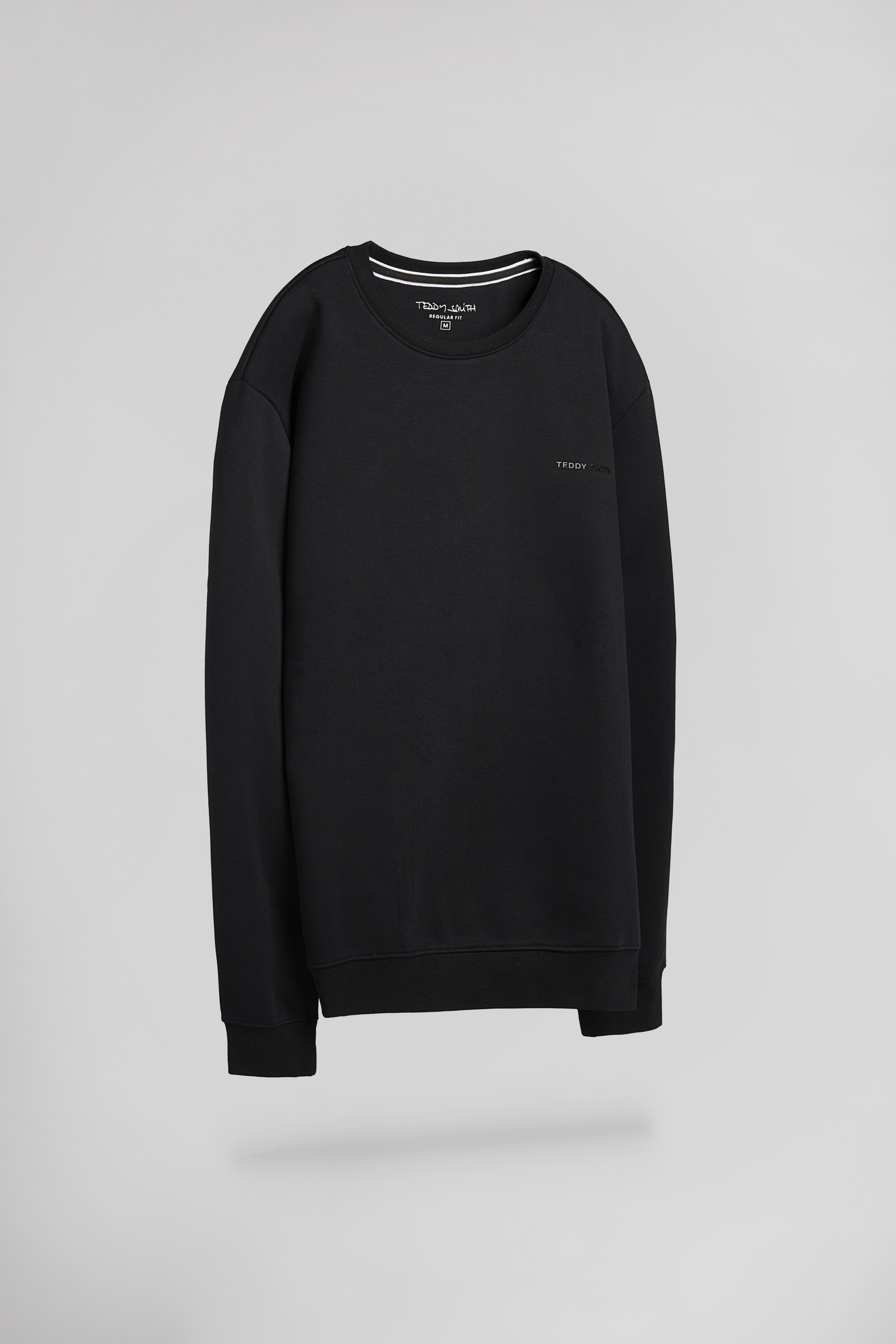 Teddy Smith S-Nark RC sweat col rond noir coton
