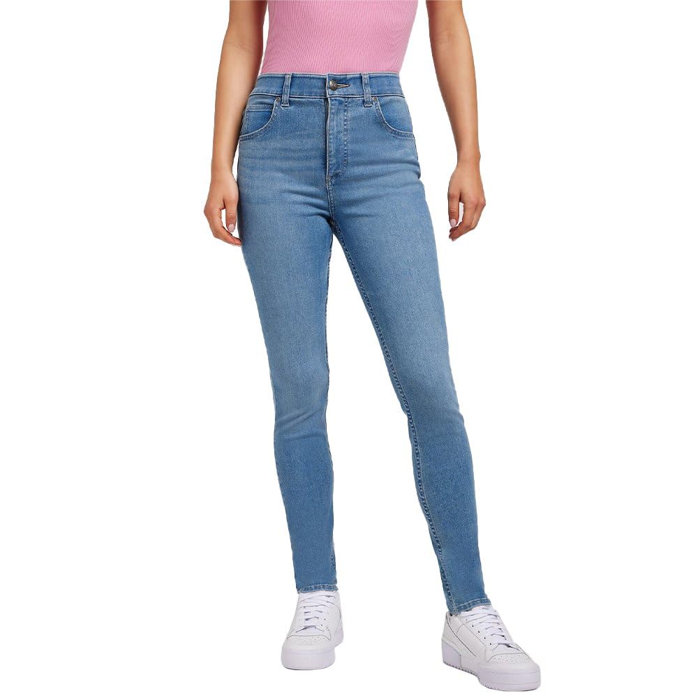 Lee High Rise Skinny jean femme Sugar Cloud 38W 33L