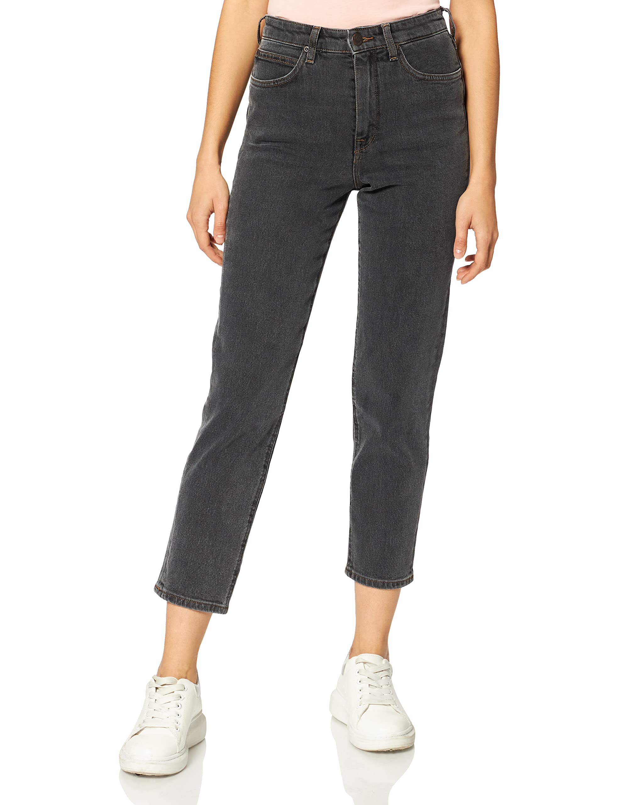 Lee Carol Western jean boyfriend femme noir délavé
