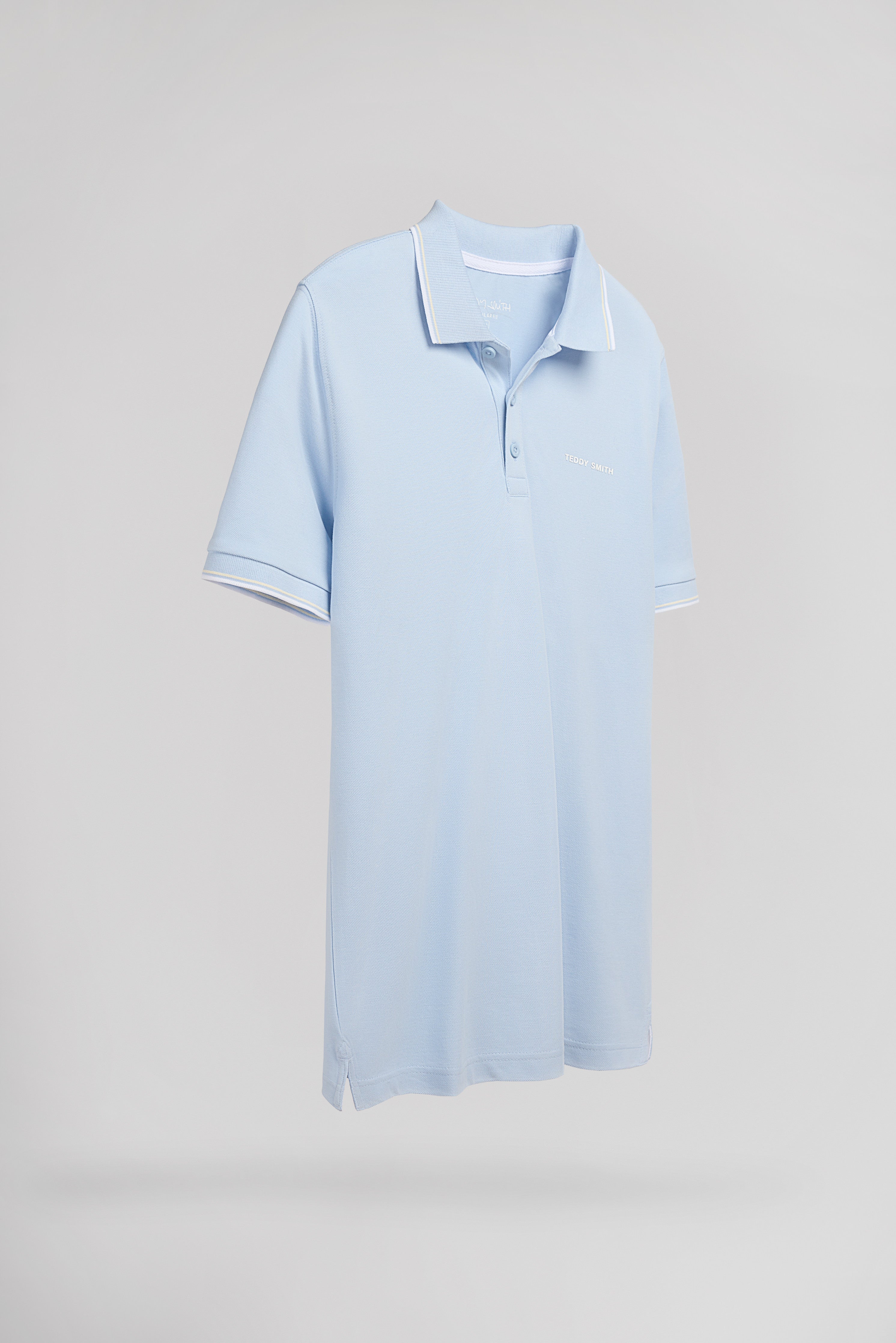 Teddy Smith Pasian 2 polo pastel blue coton piqué