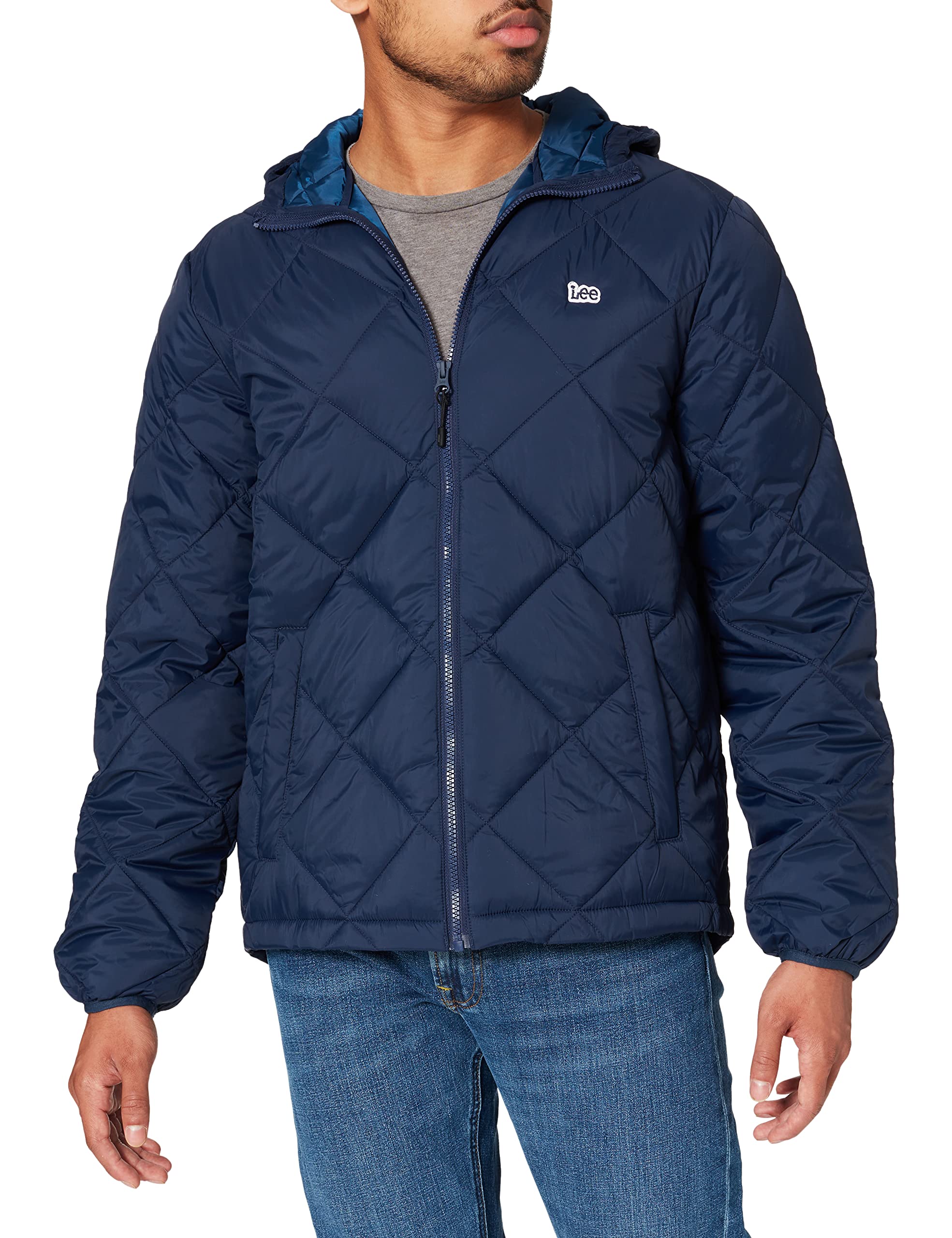 Lee Puffer veste homme bleu marine M matelassée