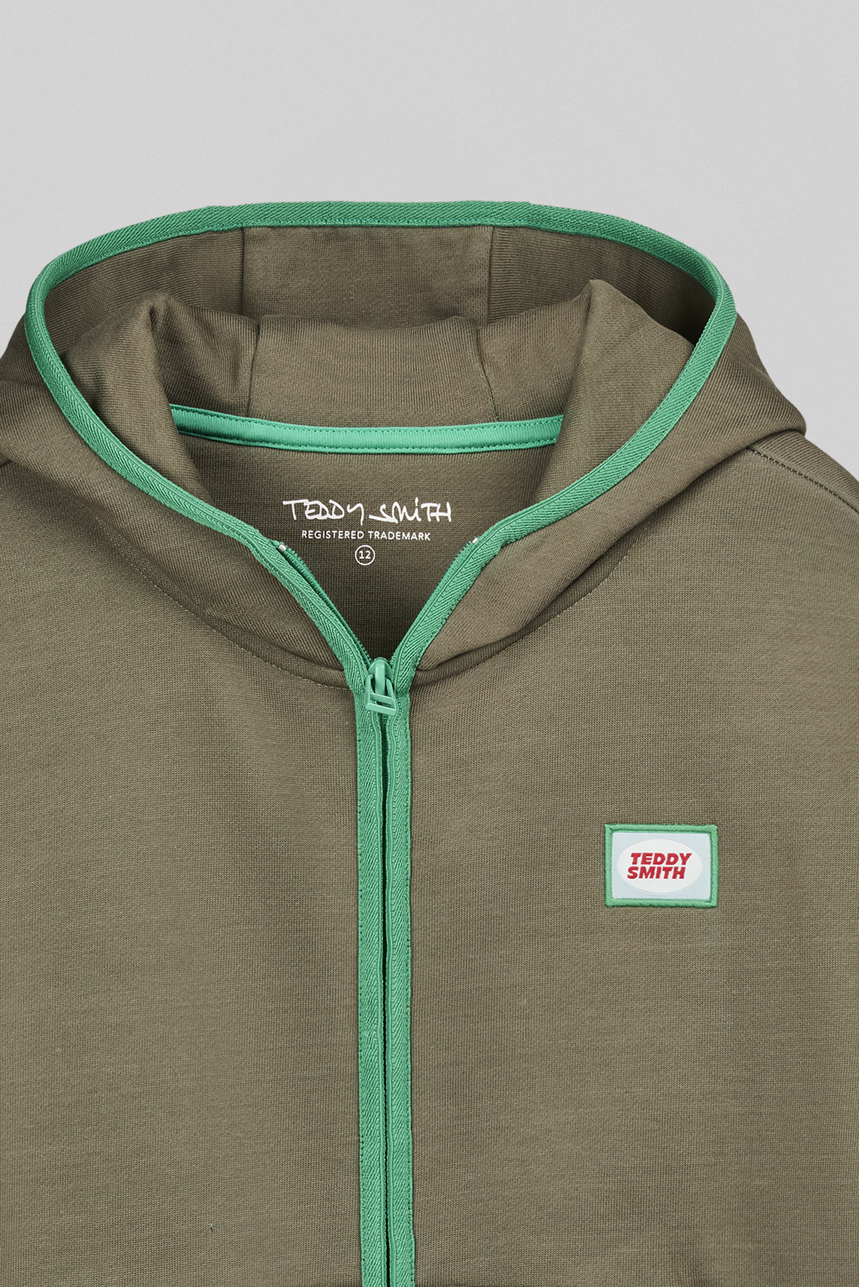 Teddy Smith Giclass AS HZ JR gilet capuche garçon kaki