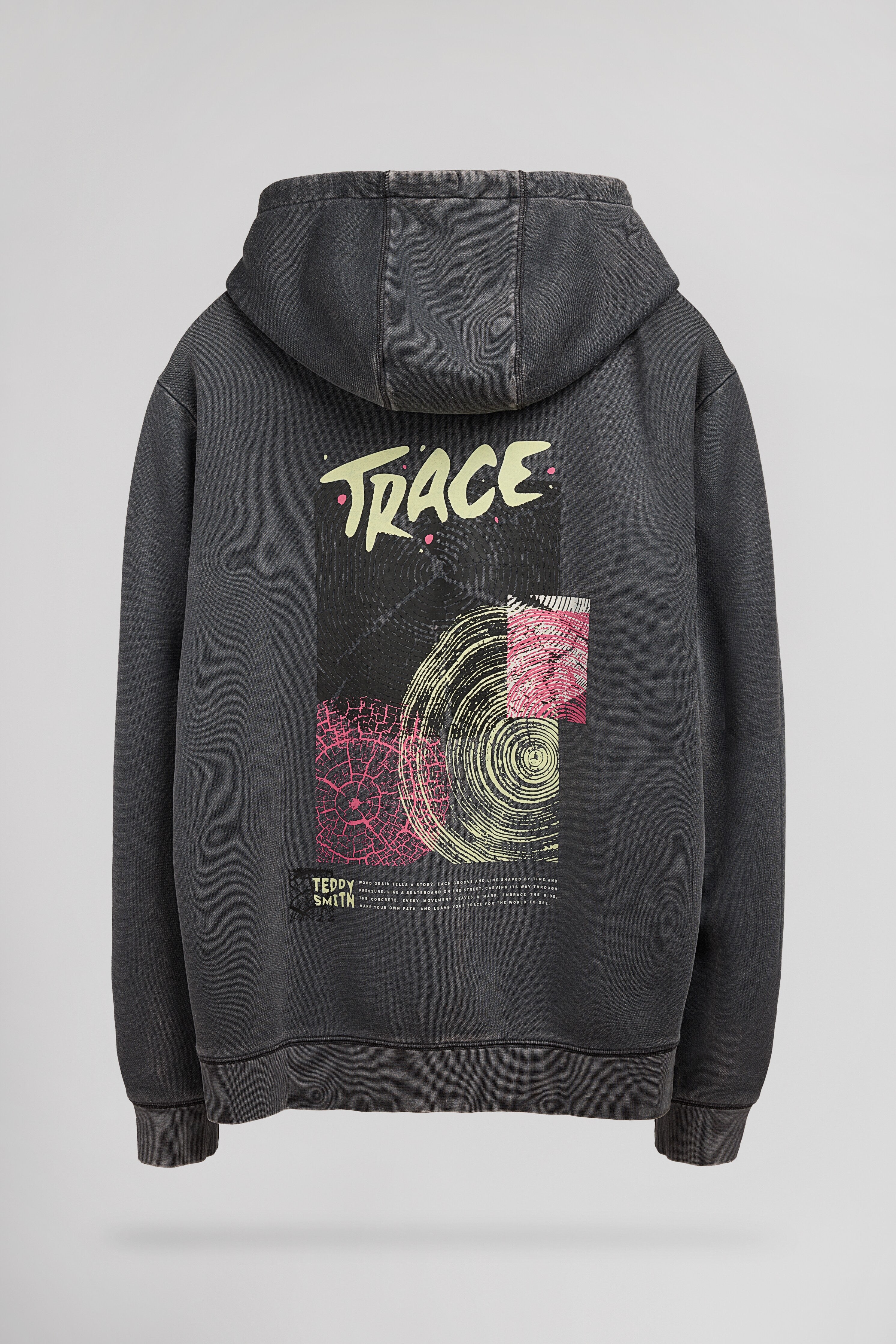 Teddy Smith S-Move Hoody sweat gris anthracite
