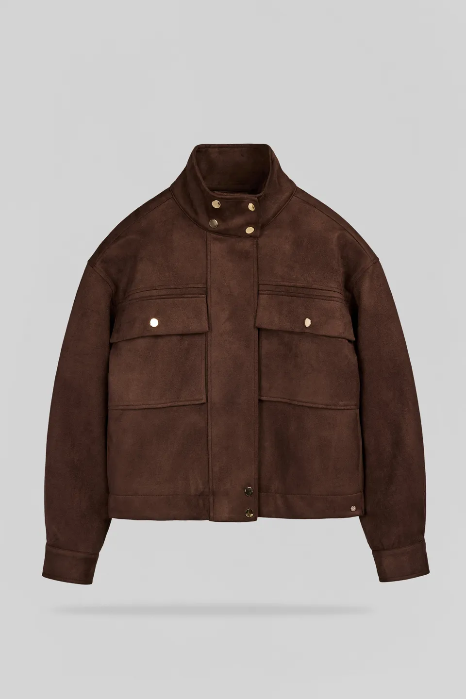 Teddy Smith B-Zephy blouson chocolat suédine