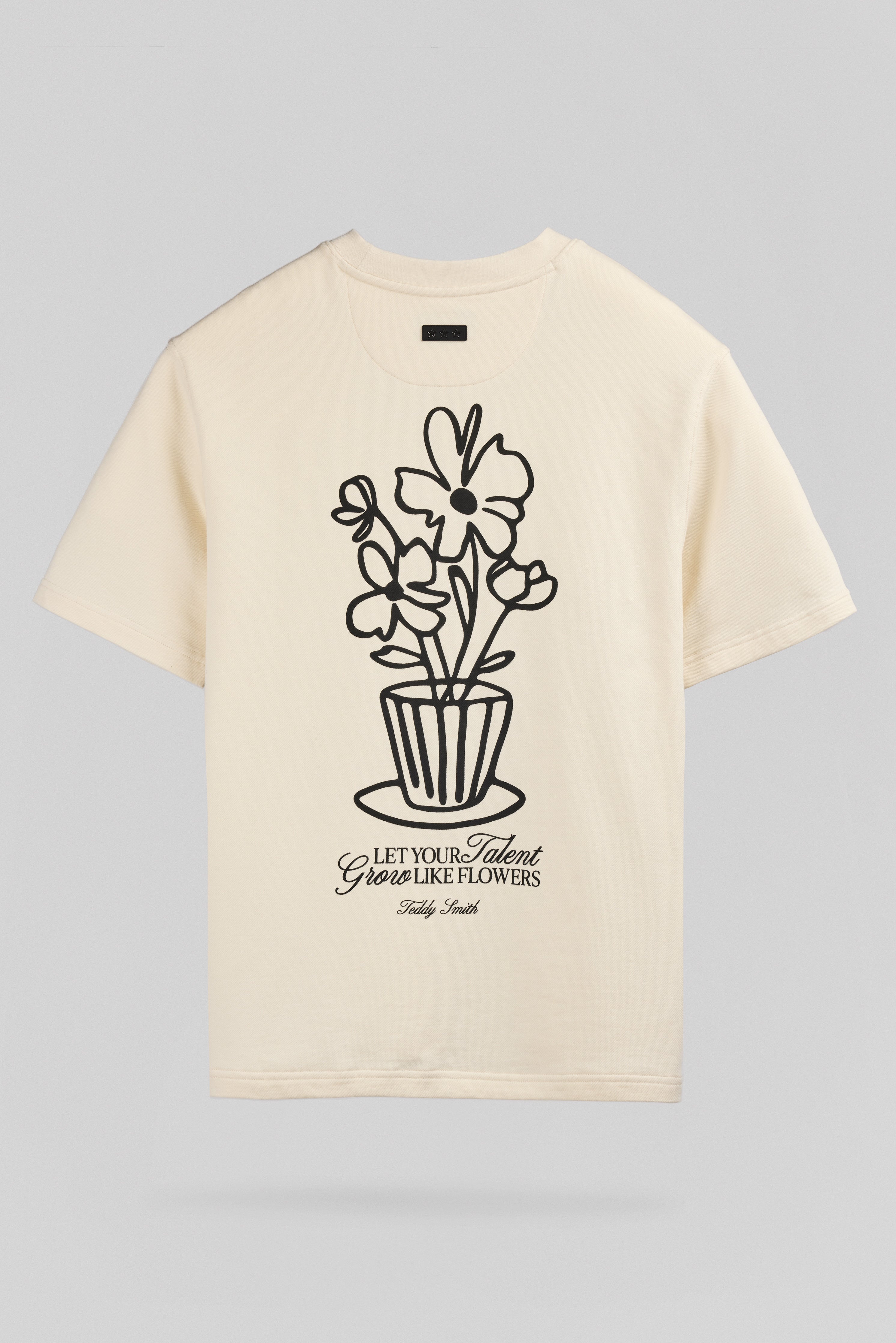 Teddy Smith T-Flowers MC t-shirt ample naturel homme