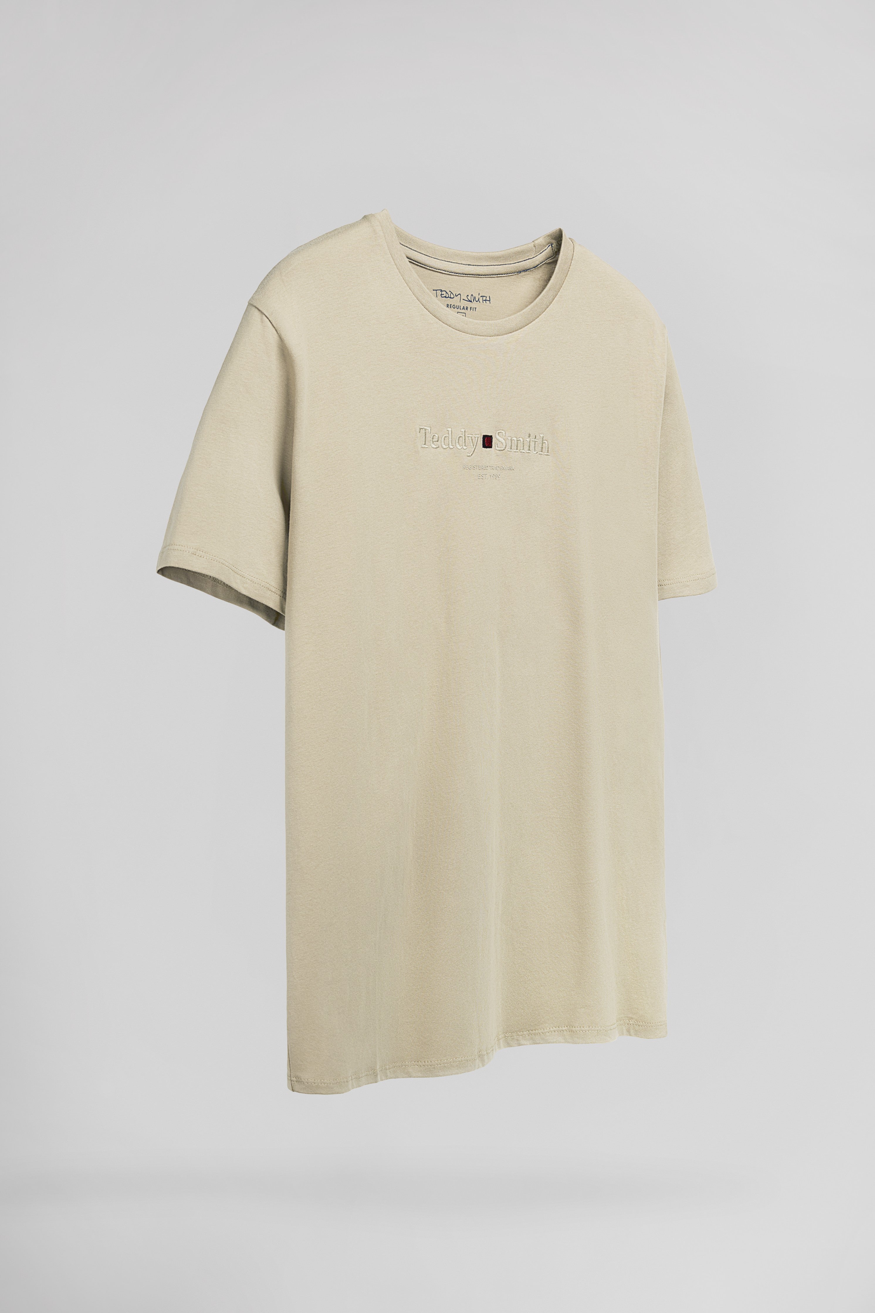 Teddy Smith T-Jim MC t-shirt grège coupe classique