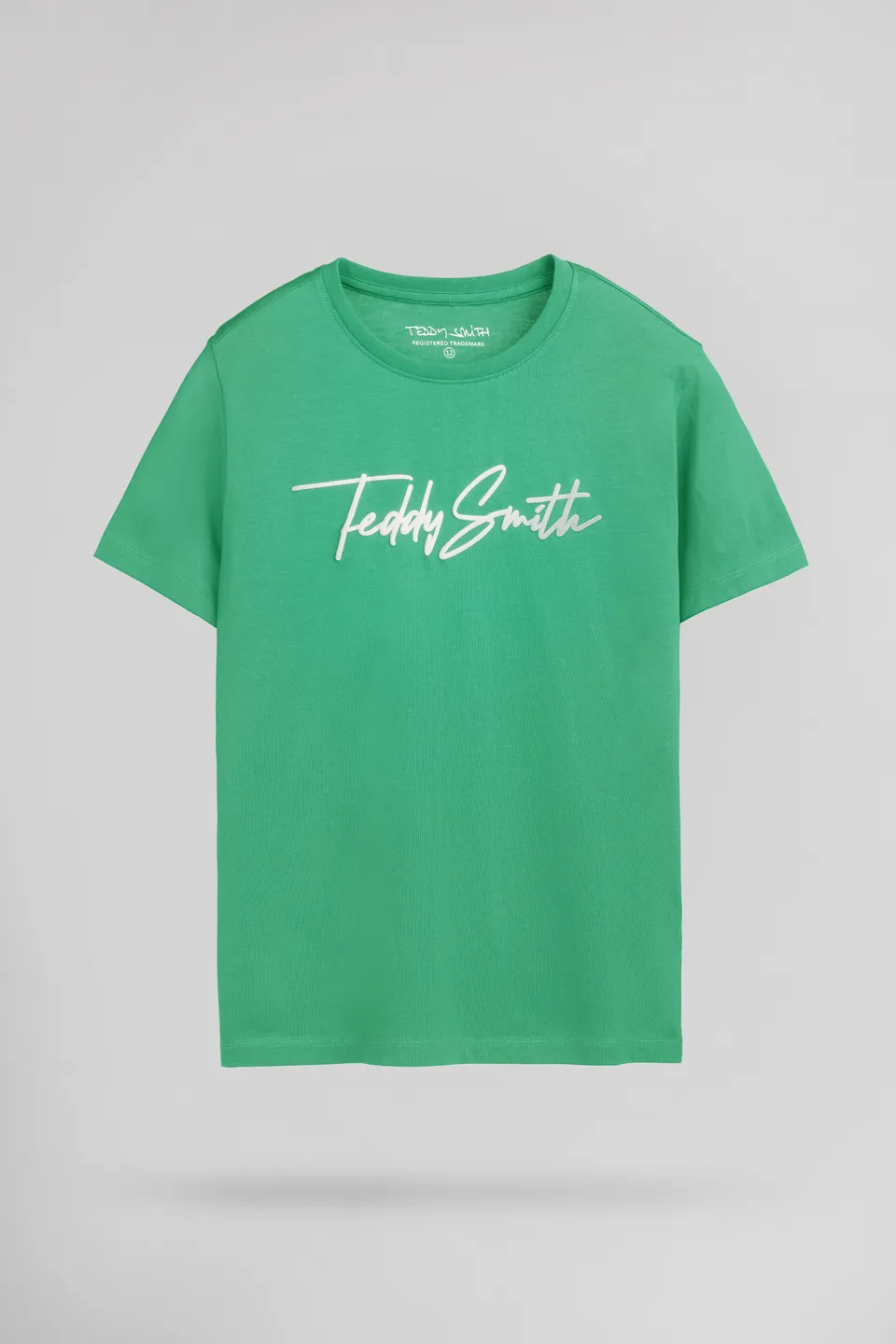Teddy Smith T-EVAN MC JR CANDY GREEN t-shirt garcon coton