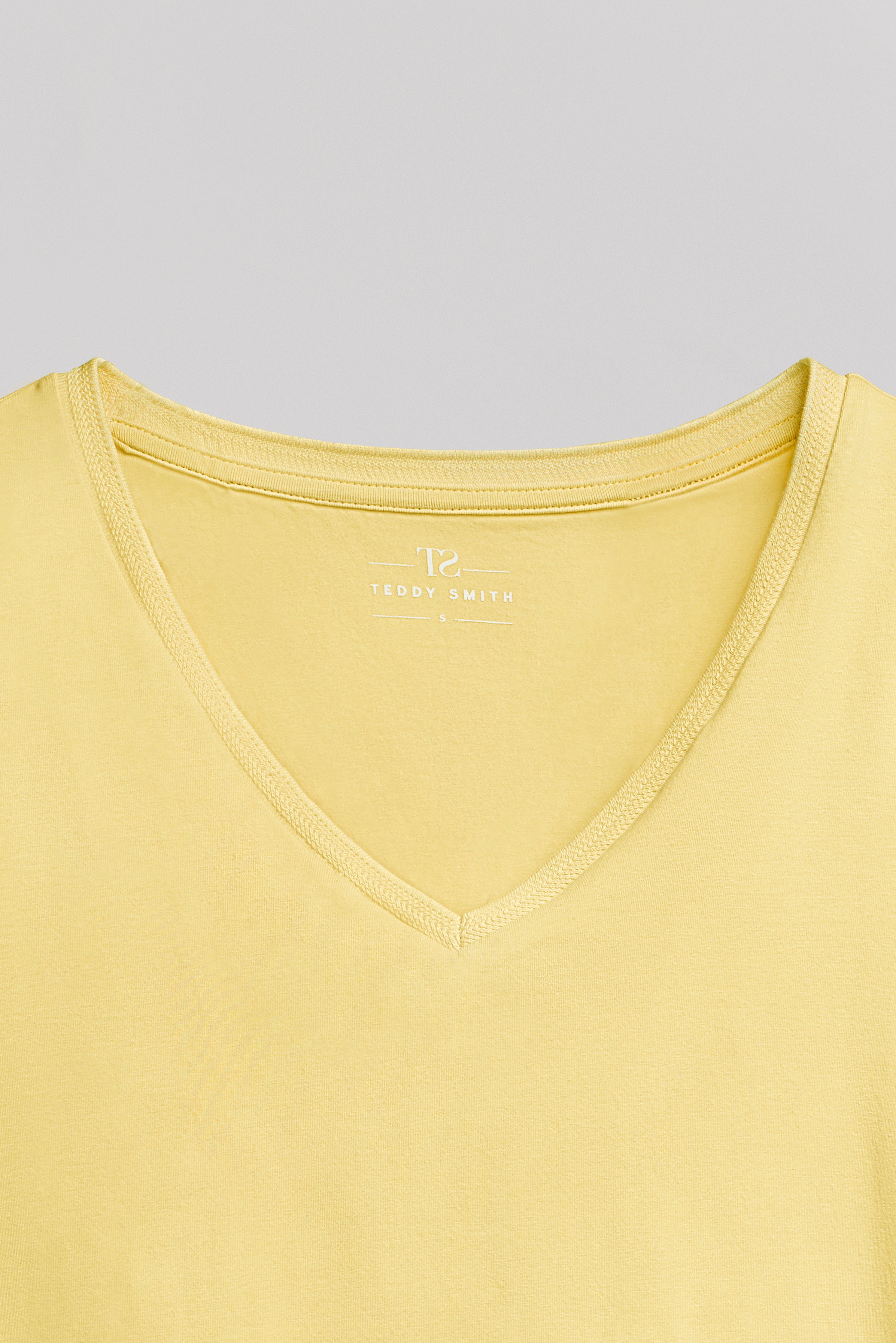 Teddy Smith T-Mia MC t-shirt jaune citron modal